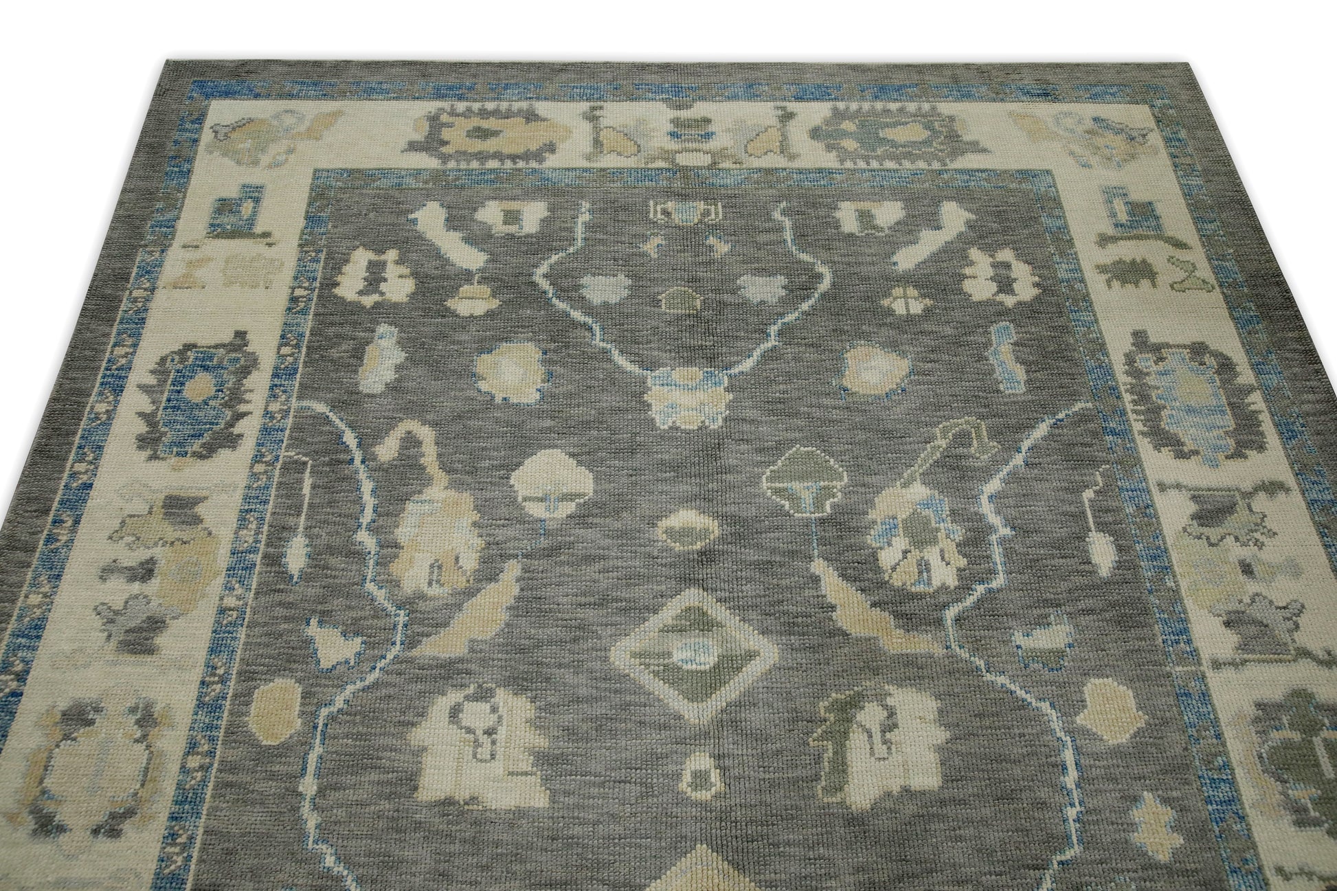 Turkish Oushak Rug 6'1" x 8'4" #7849
