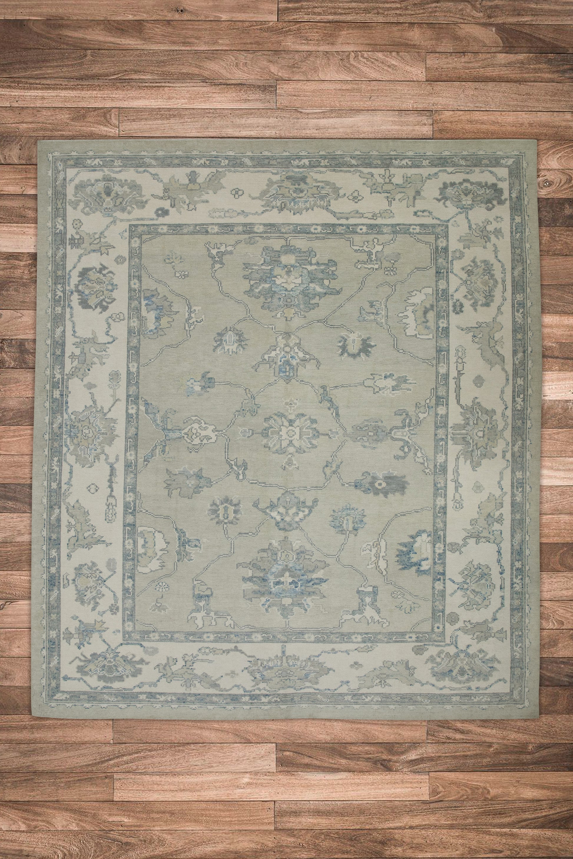 Turkish Oushak Rug 8'2" x 9'8" #7834