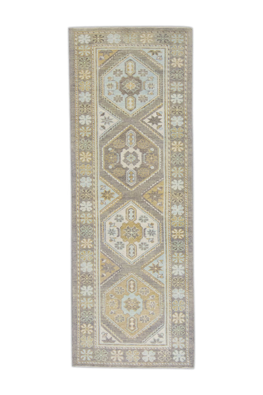 #10764 Turkish Oushak 3'2" x 8'10"