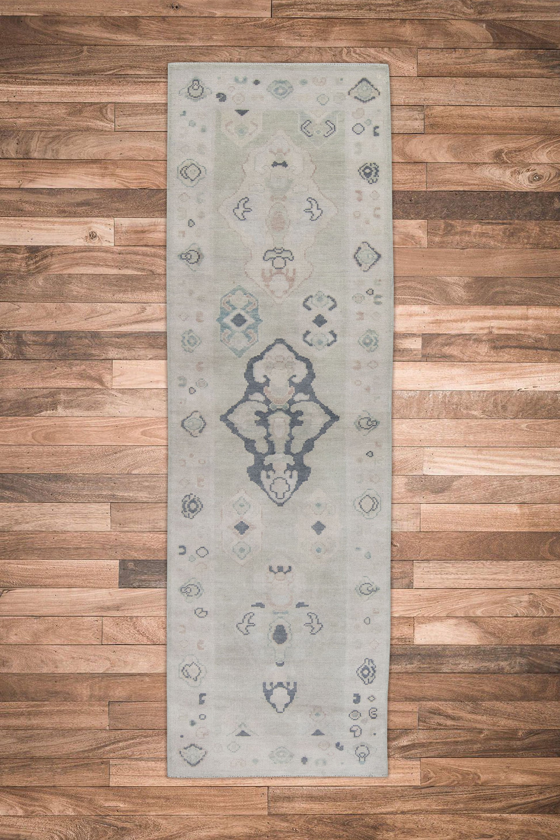 Turkish Oushak Rug 2'9" x 10'4" #8043