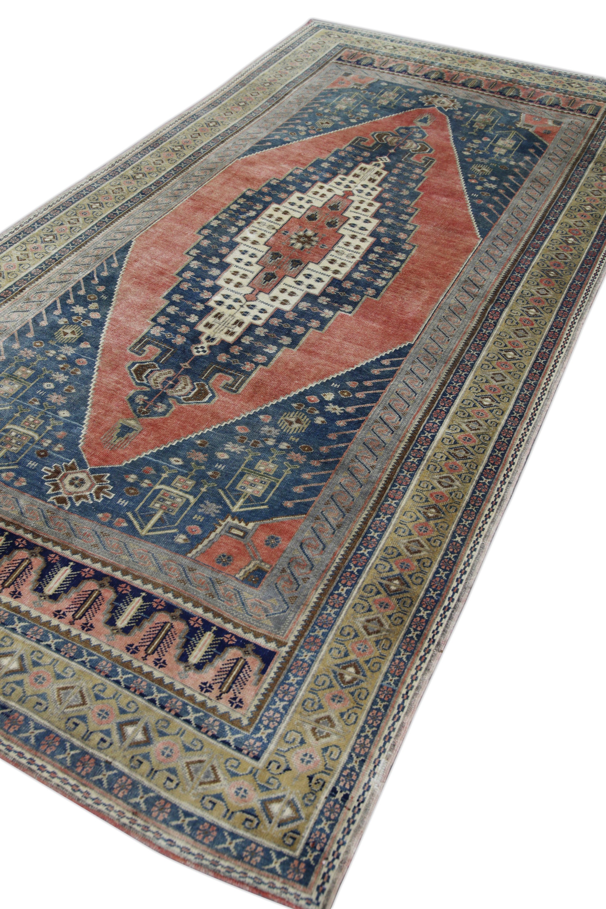 Turkish Vintage Anatolian Rug 5'6" x 10'10" #2330