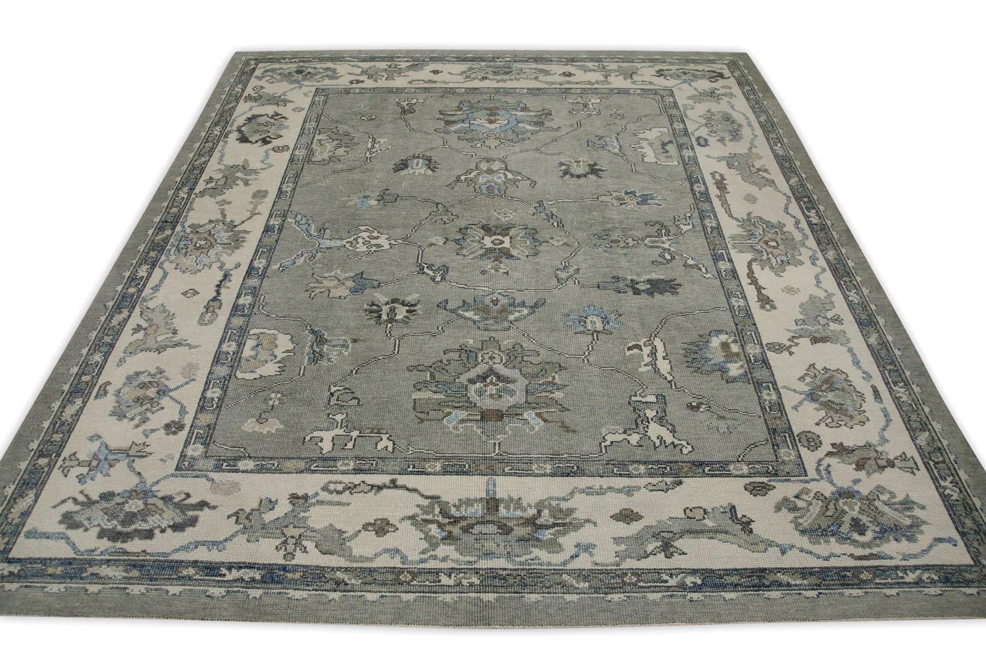 Turkish Oushak Rug 8'11" x 9'9" #7895