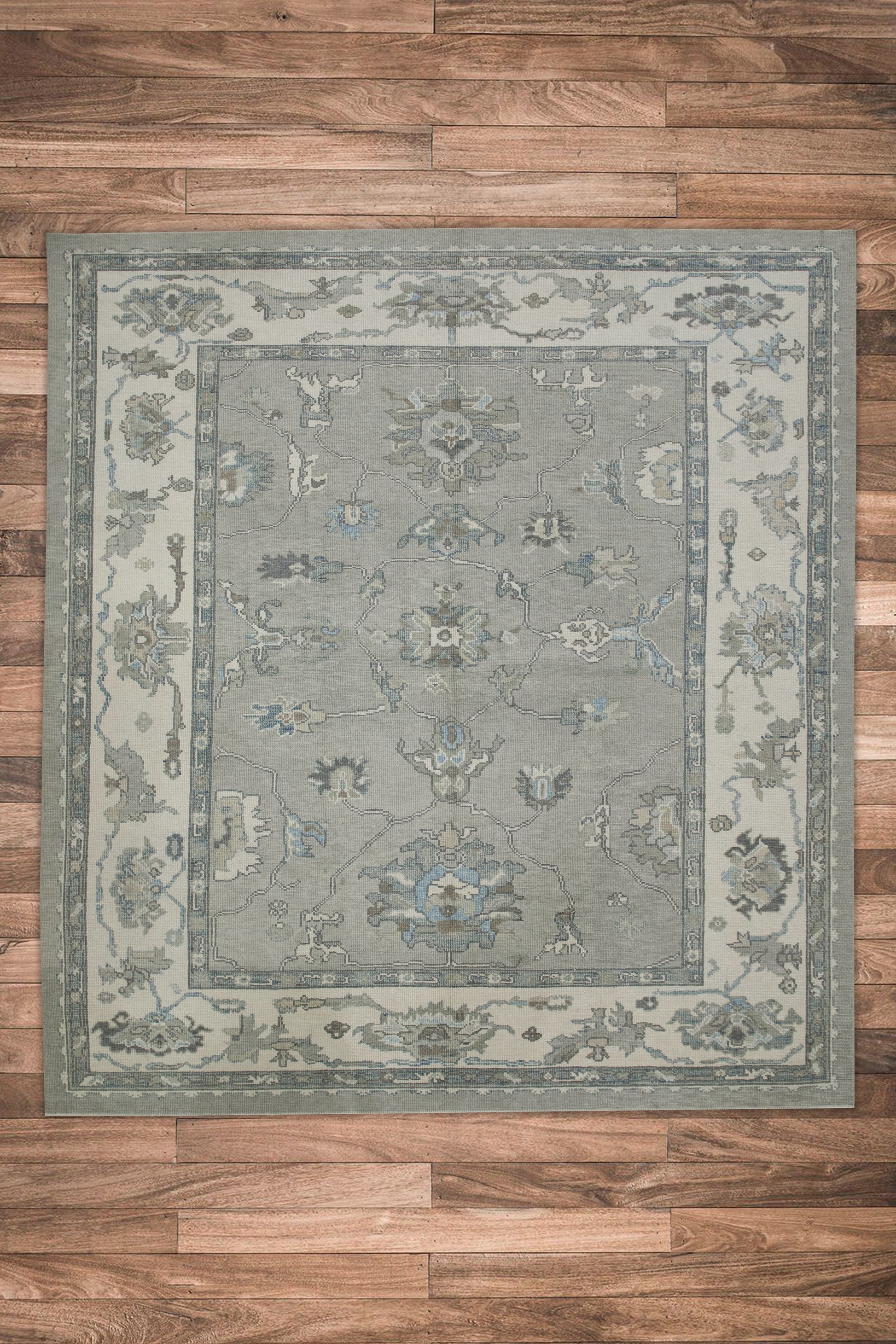 Turkish Oushak Rug 8'11" x 9'9" #7895