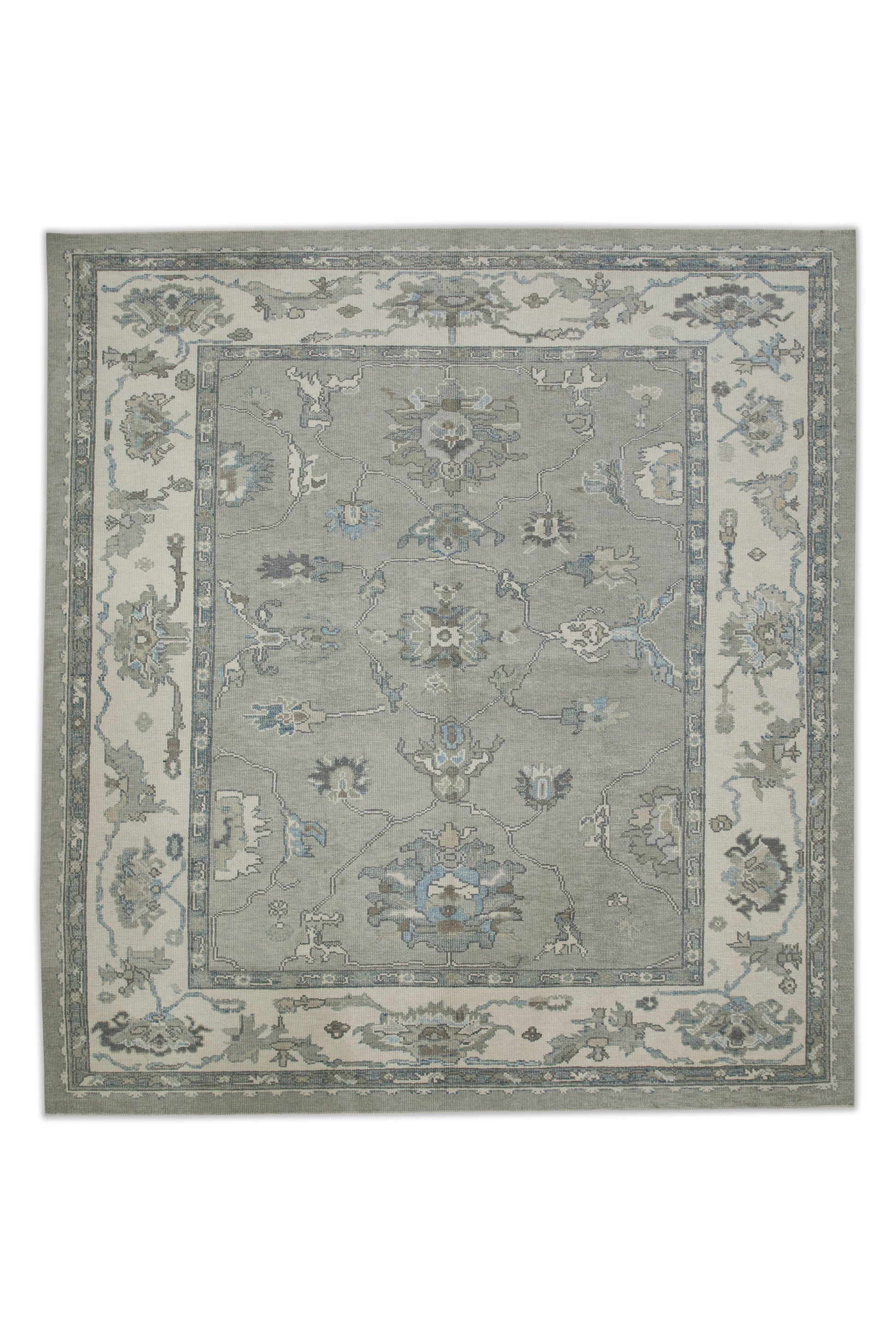 Turkish Oushak Rug 8'11" x 9'9" #7895