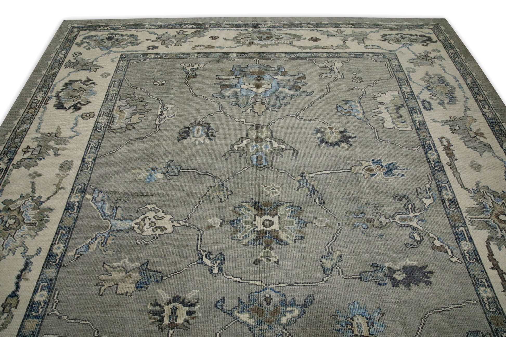 Turkish Oushak Rug 8'11" x 9'9" #7895