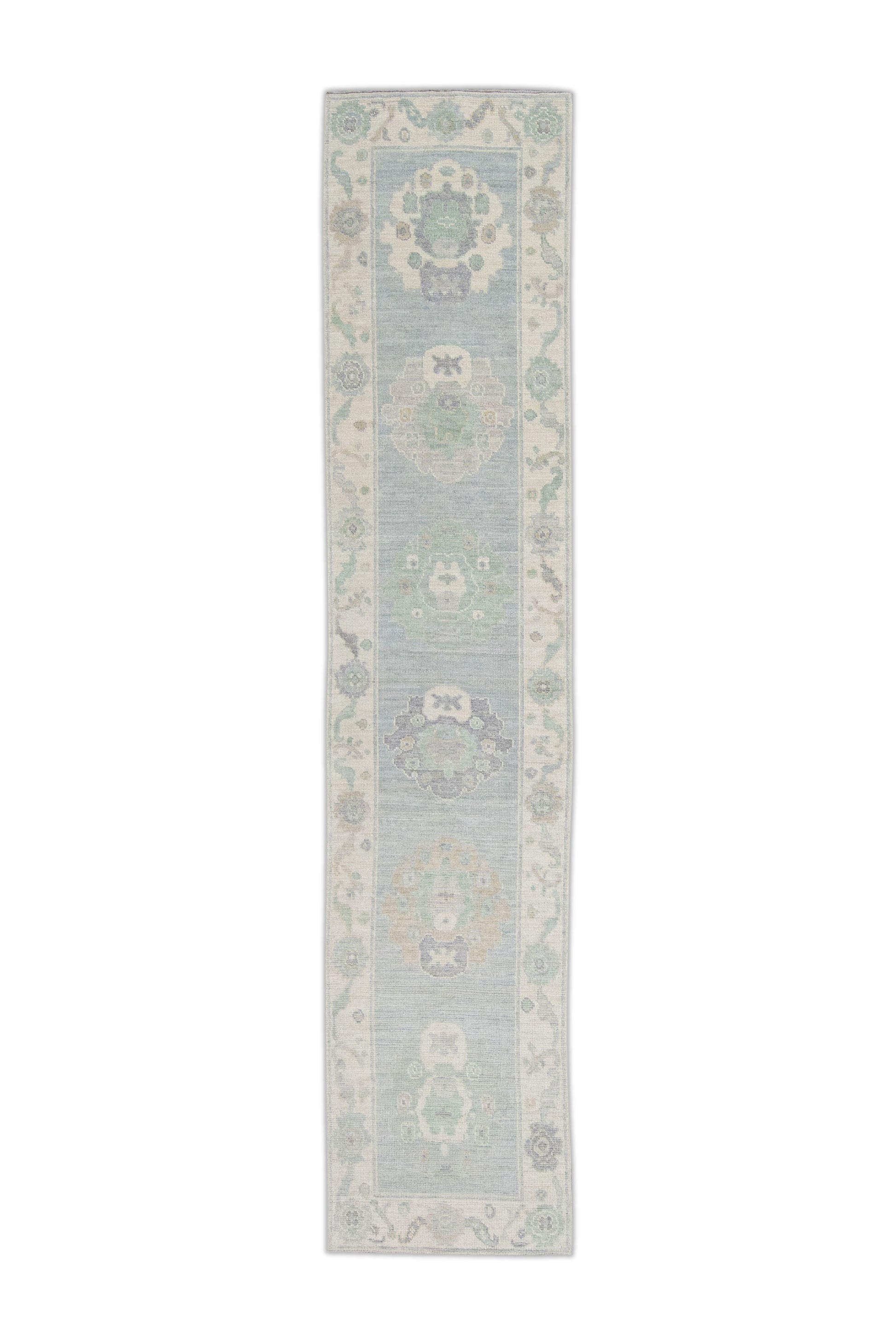 Turkish Oushak Rug 2'7" x 11'11" #10898
