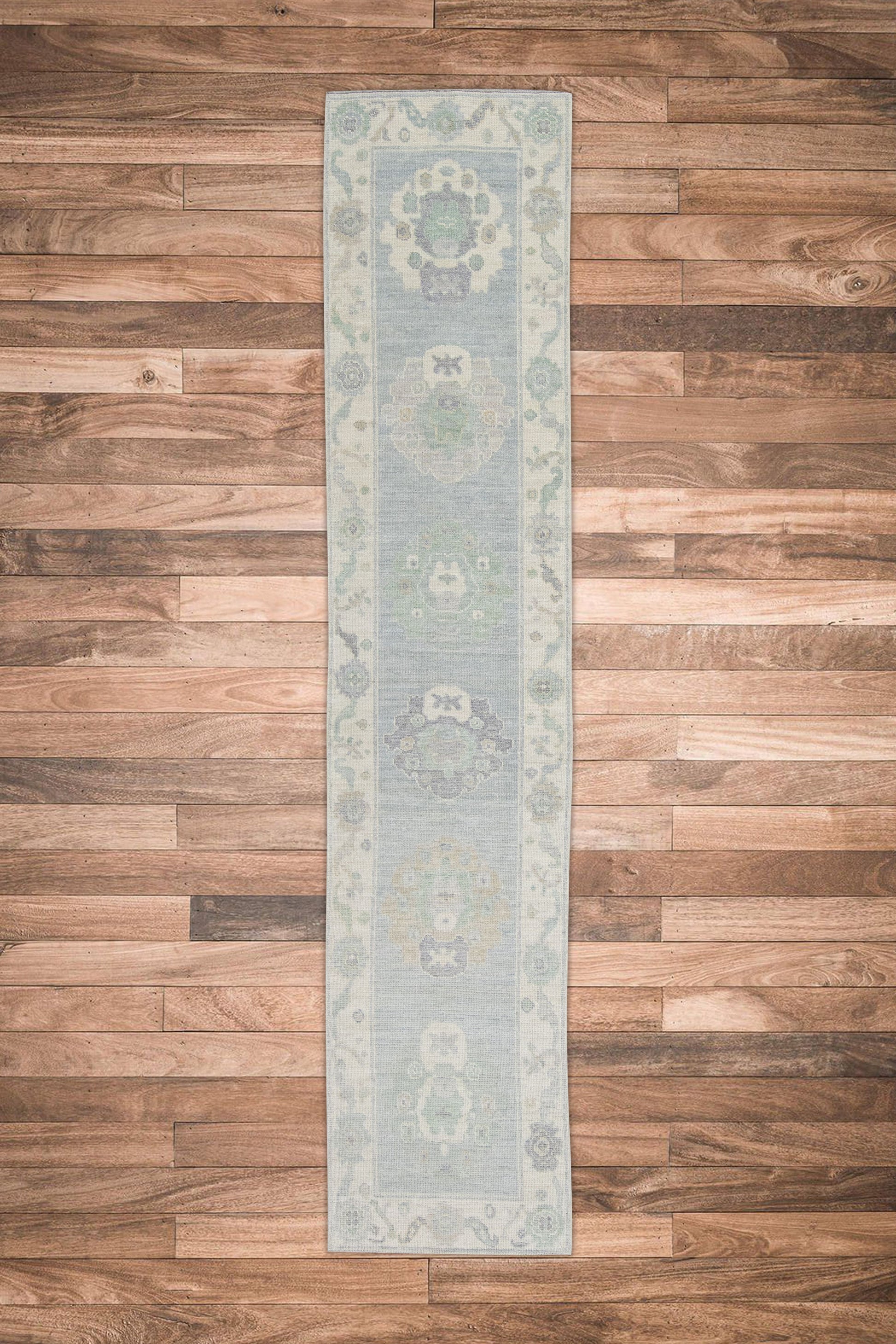 Turkish Oushak Rug 2'7" x 11'11" #10898