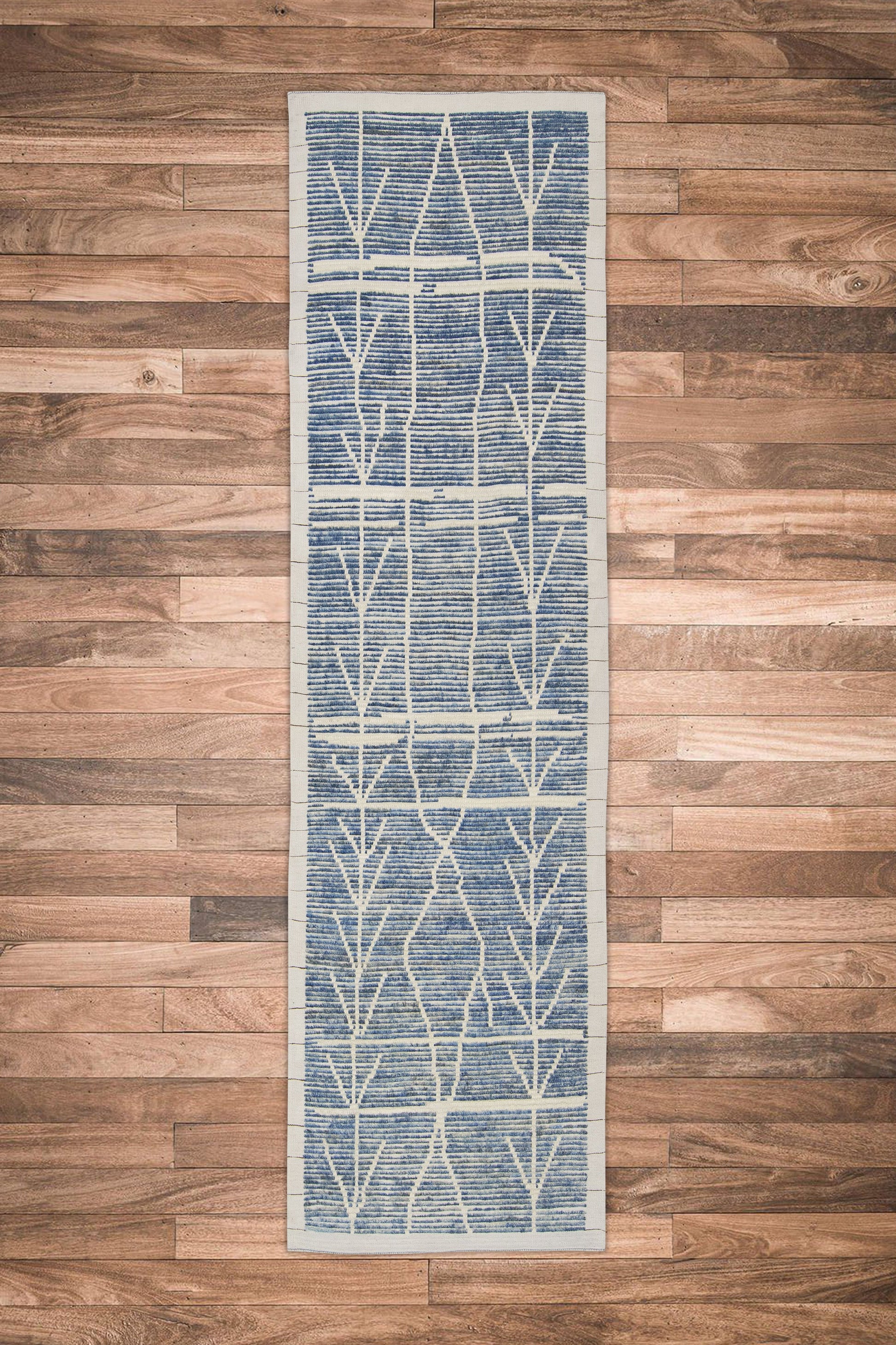 Turkish Tulu Rug Hand Knotted 3'2" x 11'2" #11181