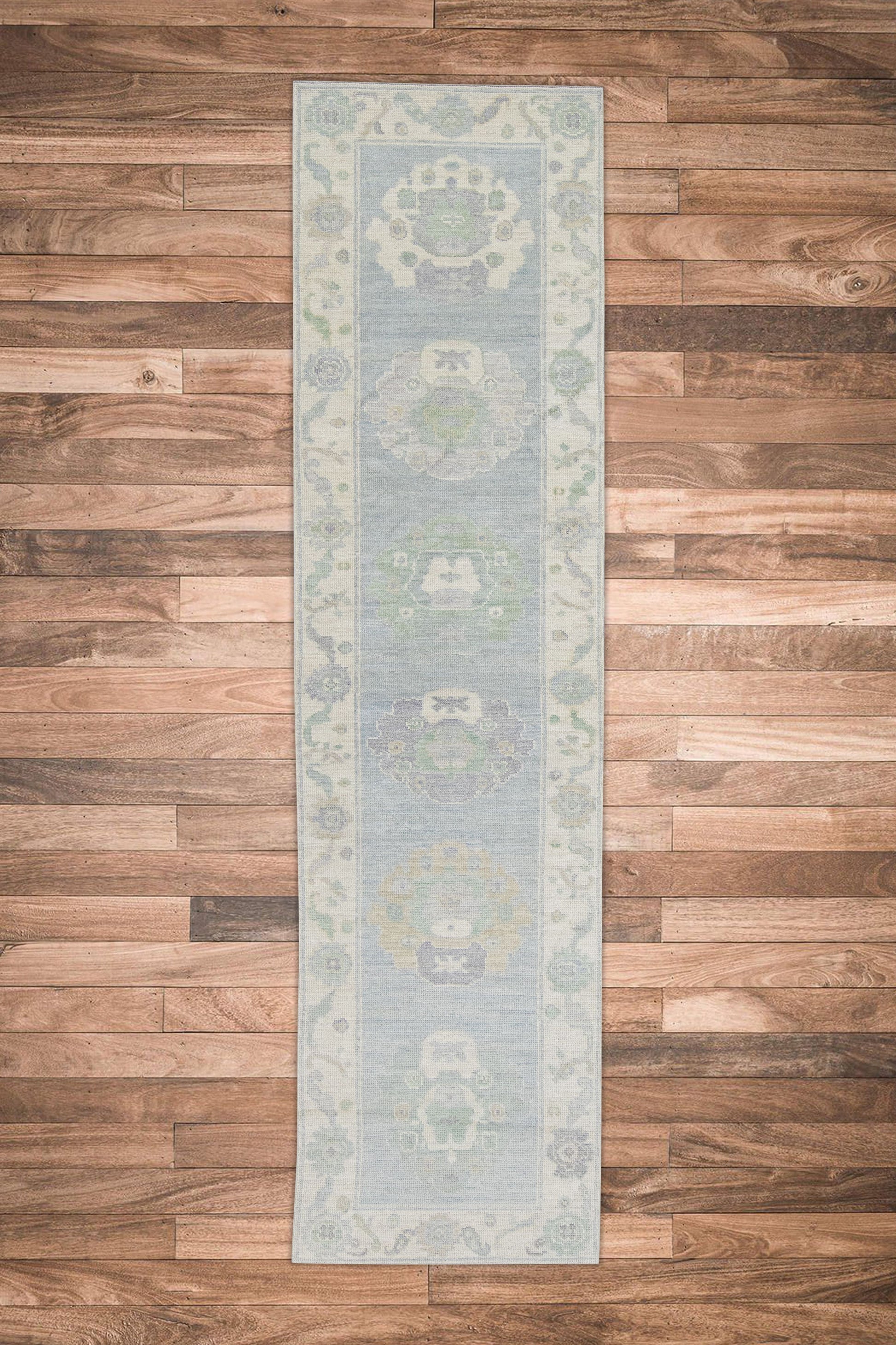 Turkish Oushak Rug 2'8" x 11'10" #11222