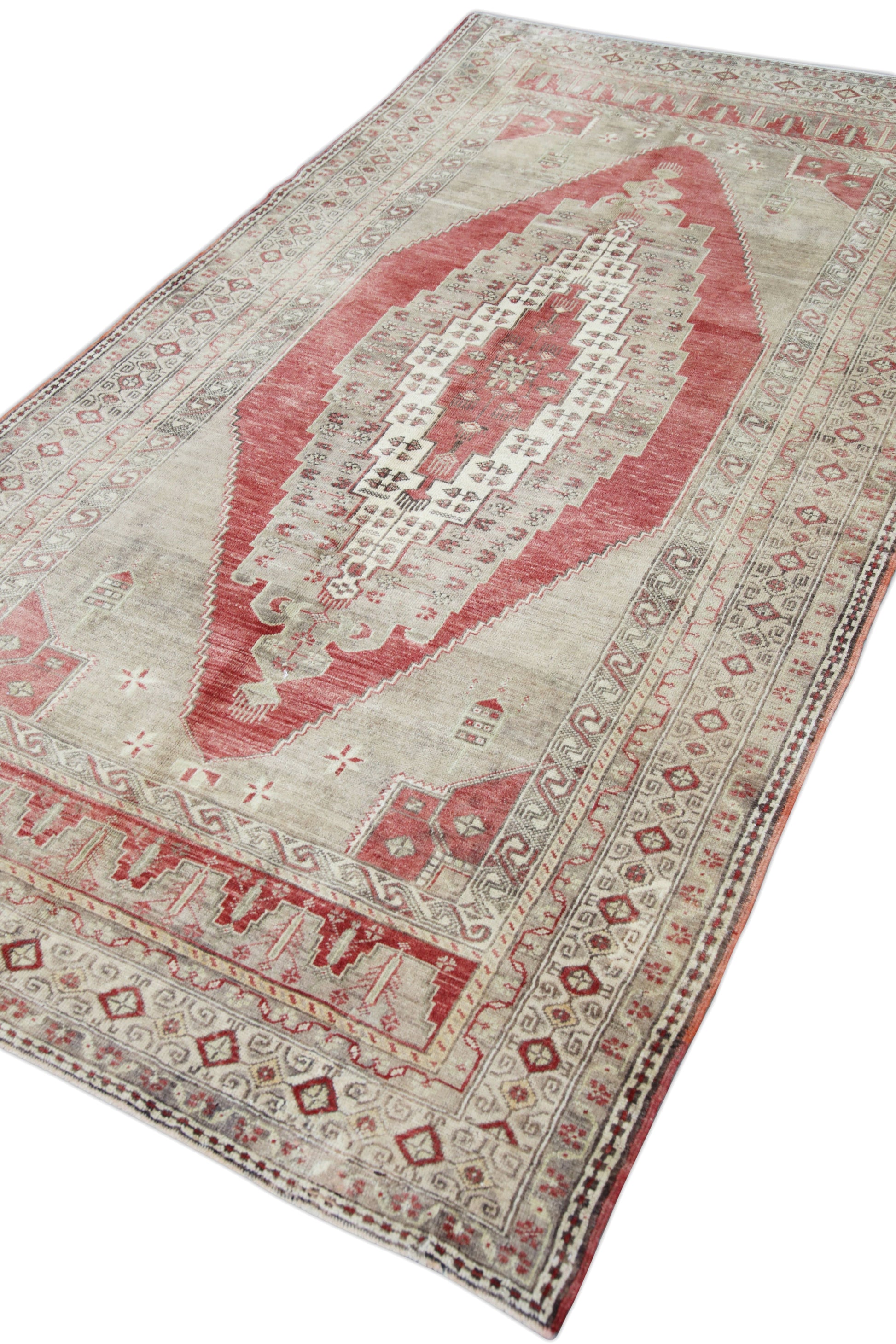 Turkish Vintage Anatolian Rug 4'11" x 9'3" #444