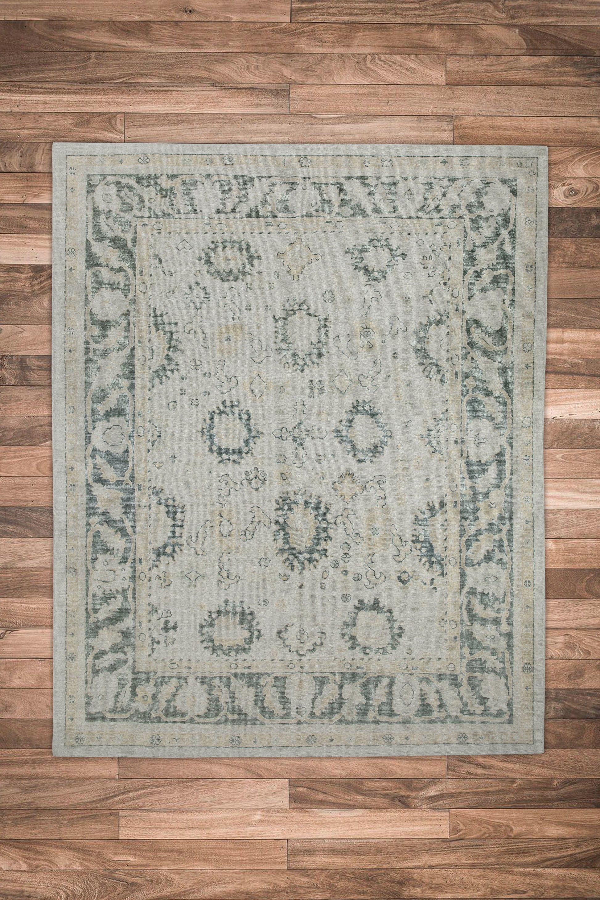Turkish Oushak Rug 7'9" x 9'7" #8360