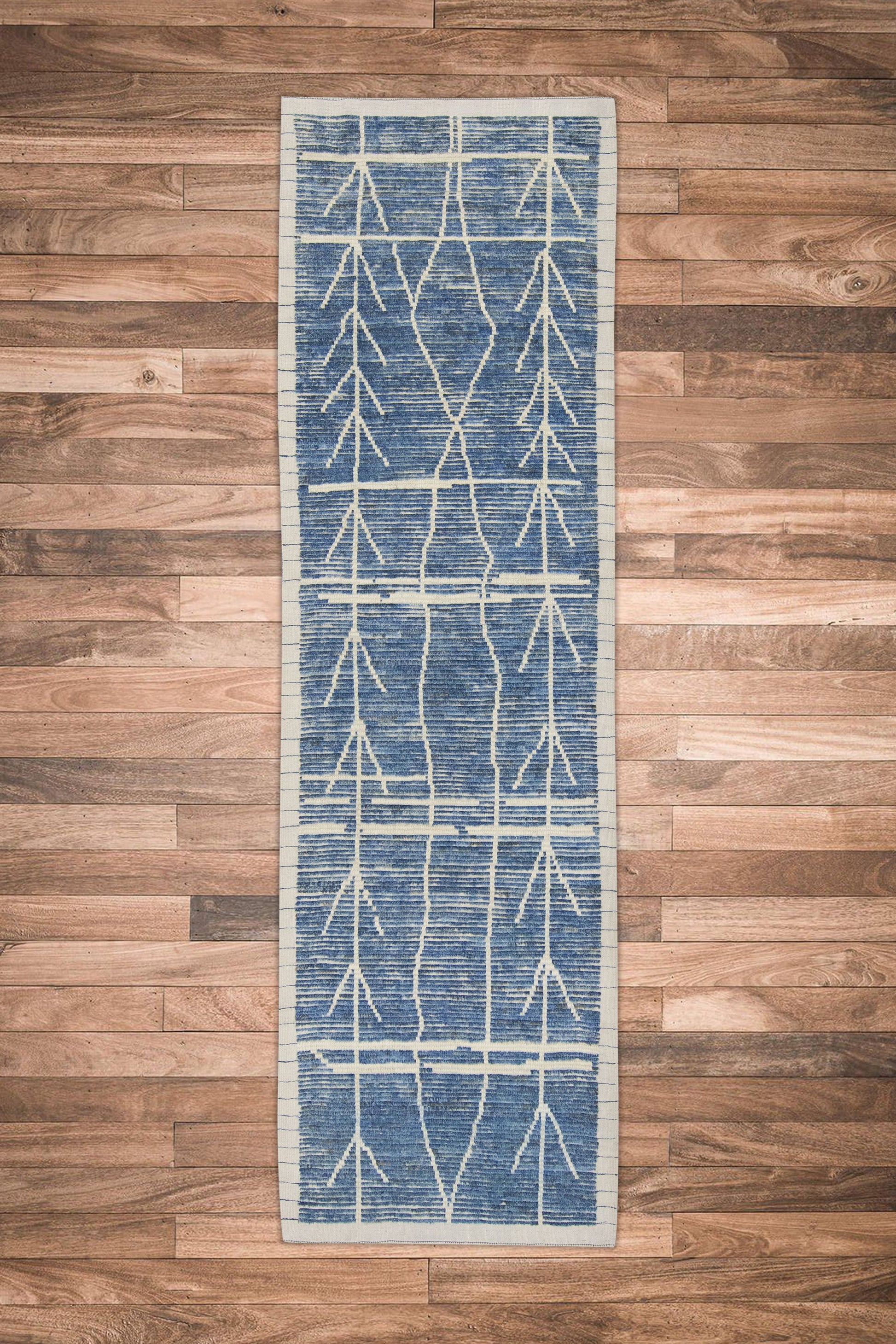 Turkish Tulu Rug Hand Knotted 2'11" x 10'5" #10831