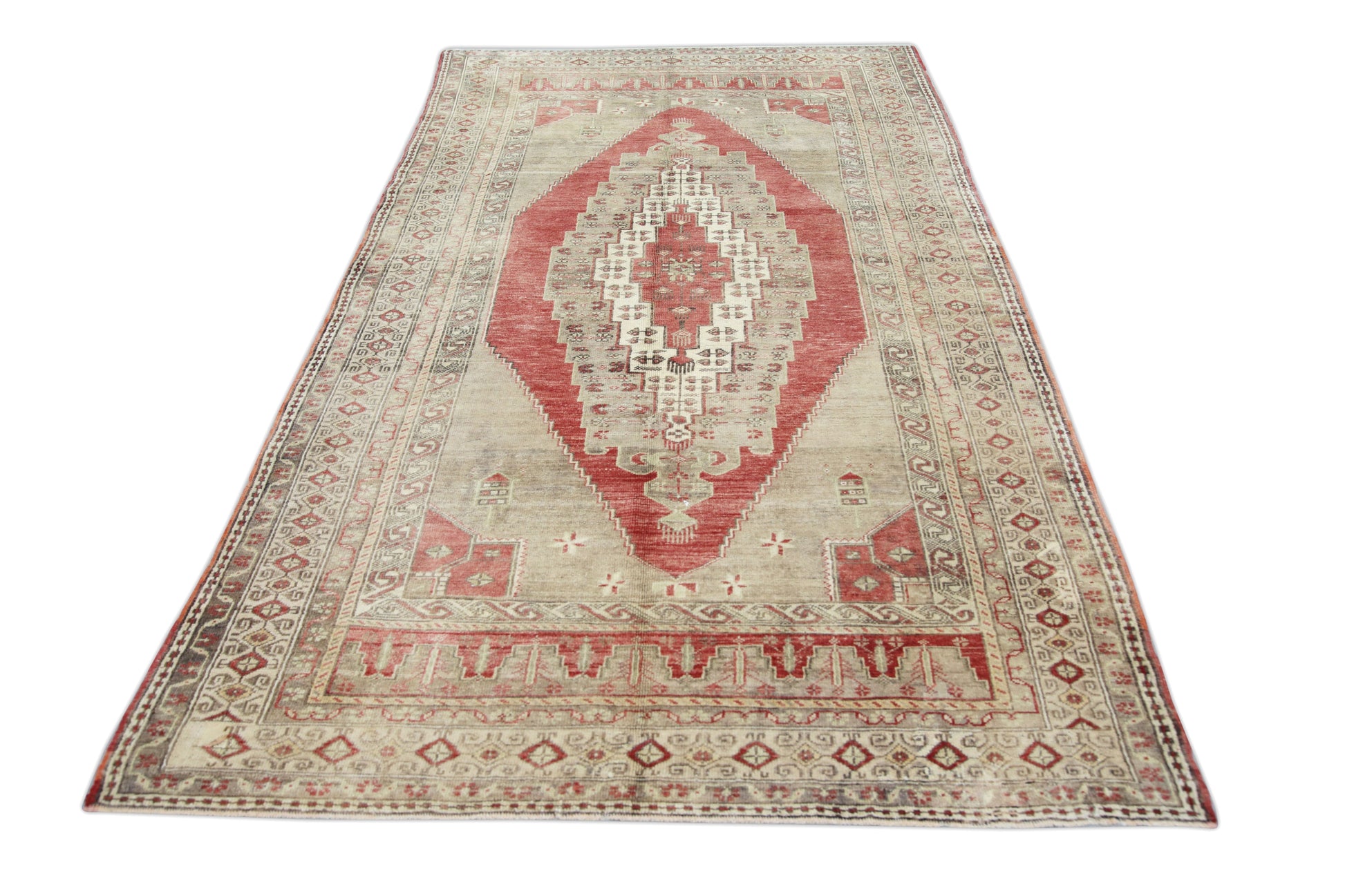 Turkish Vintage Anatolian Rug 4'11" x 9'3" #444