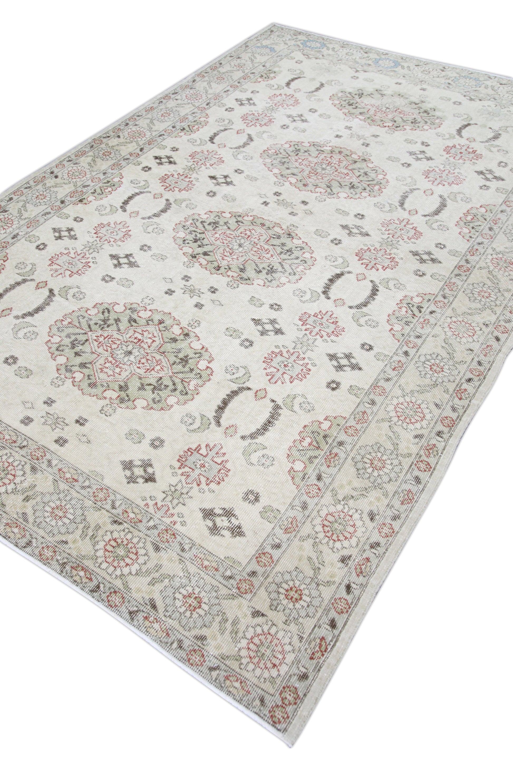 Turkish Vintage Anatolian Rug 6'4" x 9'9" #324