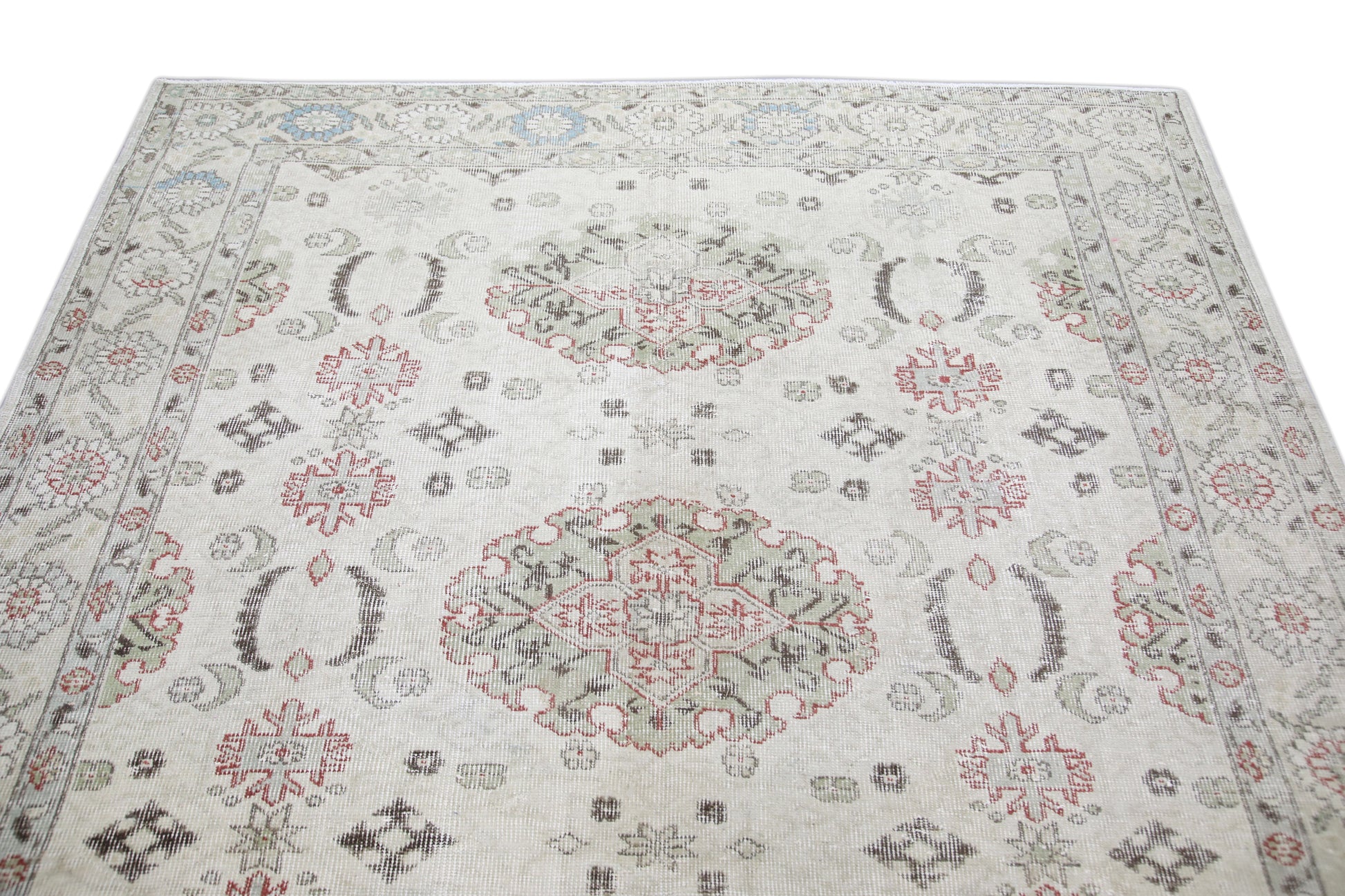 Turkish Vintage Anatolian Rug 6'4" x 9'9" #324