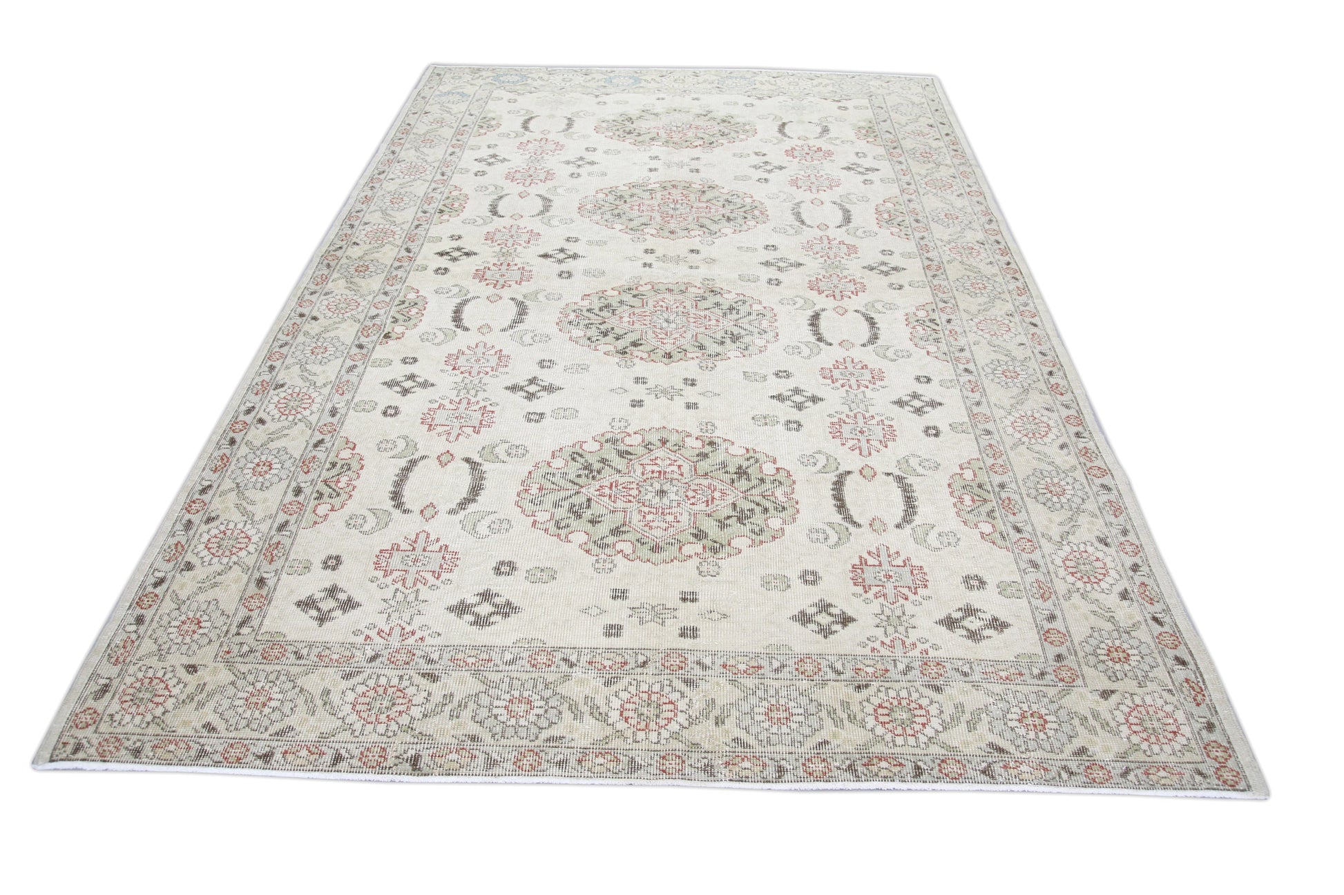 Turkish Vintage Anatolian Rug 6'4" x 9'9" #324