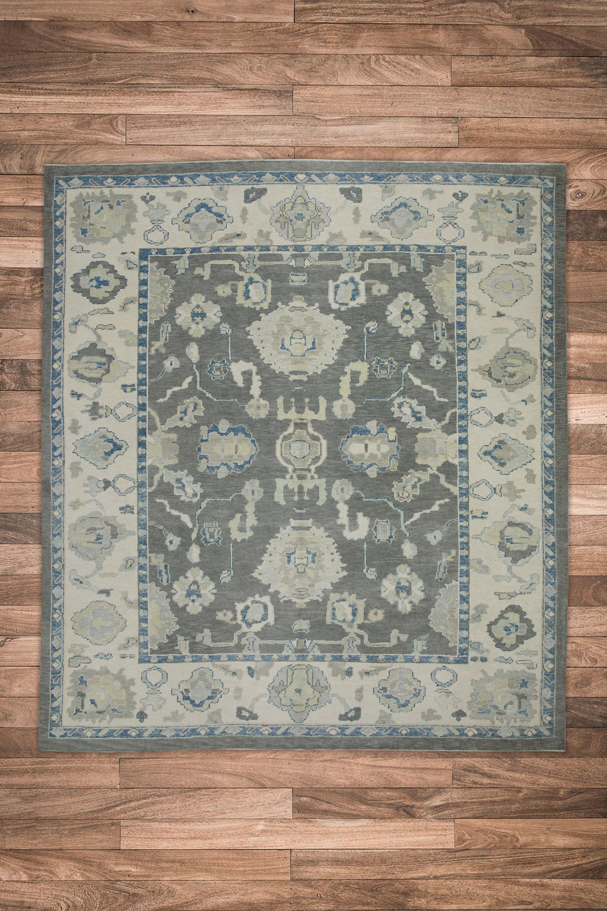Turkish Oushak Rug 8'1" x 9'2" #8031