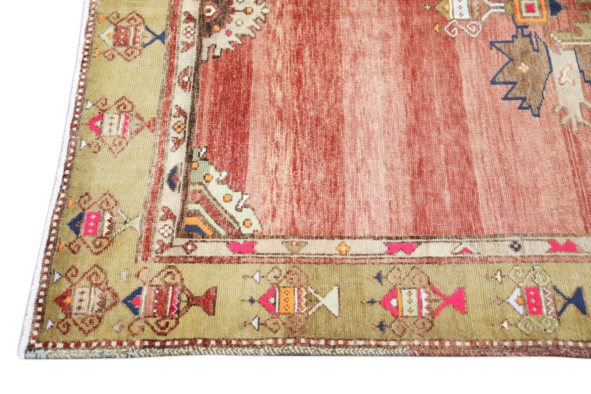 Turkish Vintage Anatolian Rug  4'7" x 10'7" #235