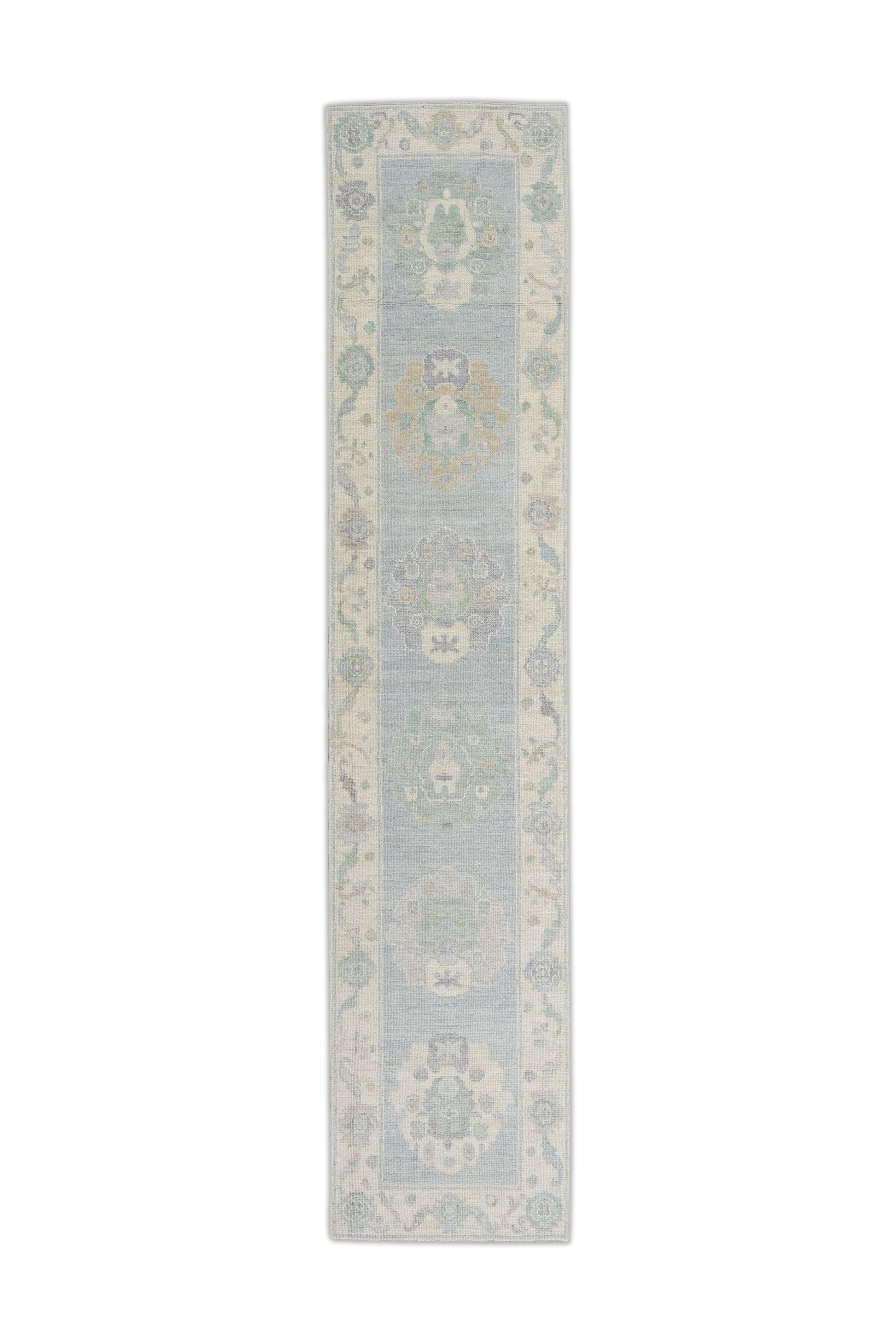 Turkish Oushak Rug 2'7" x 12'2" #11200