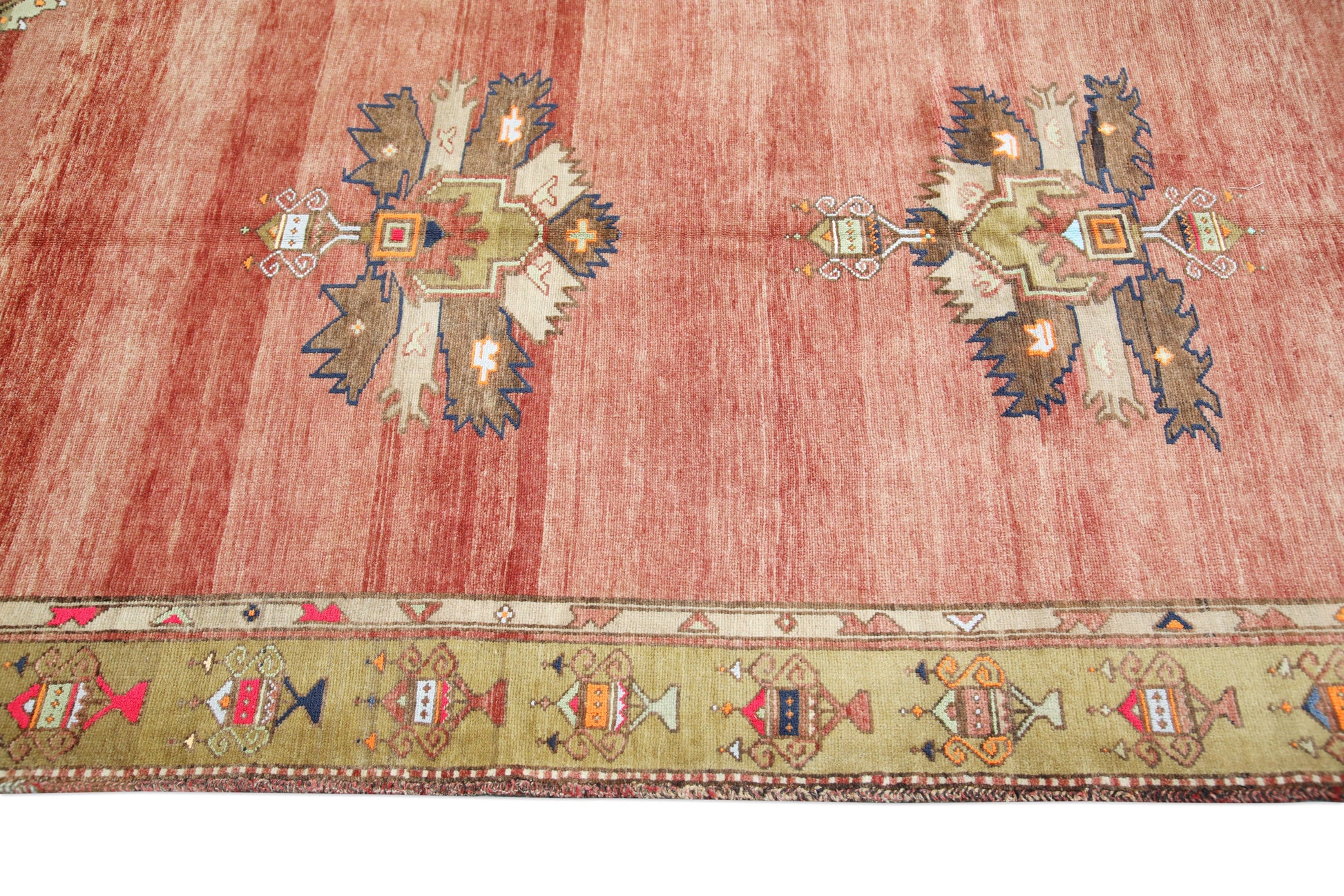 Turkish Vintage Anatolian Rug  4'7" x 10'7" #235