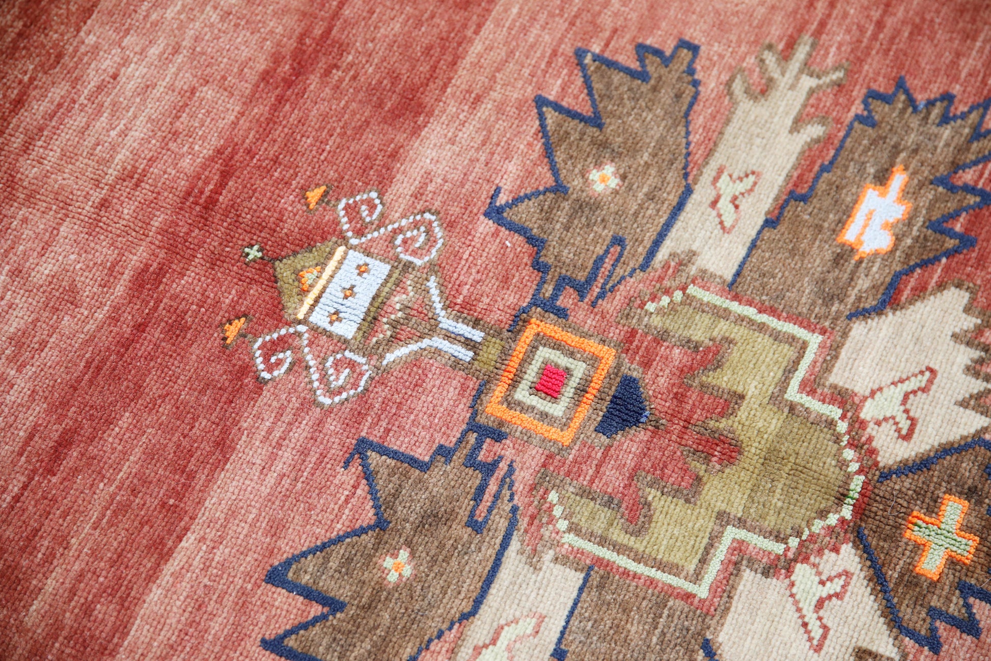 Turkish Vintage Anatolian Rug  4'7" x 10'7" #235