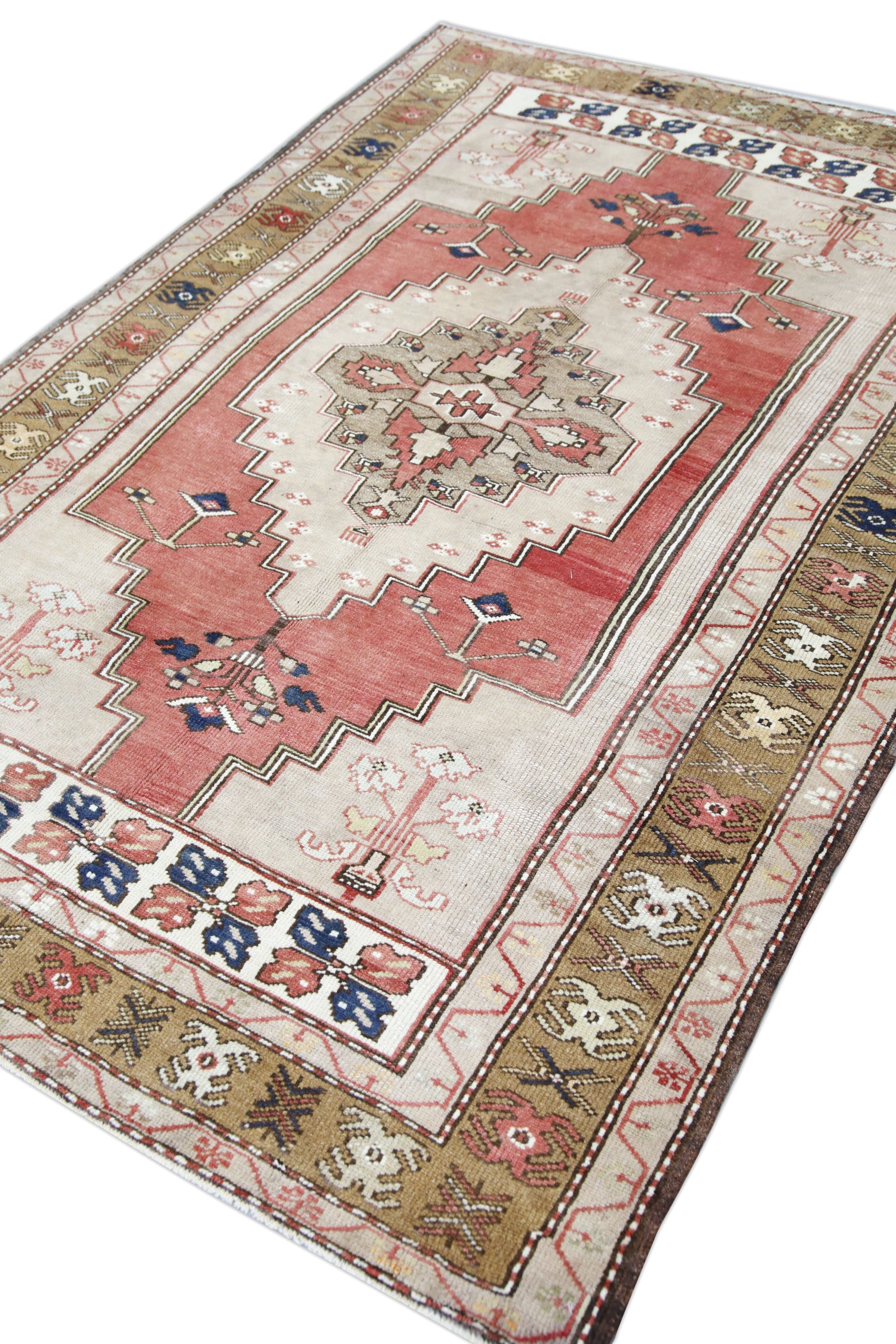 Turkish Vintage Anatolian Rug 5'4" x 7'10" #459