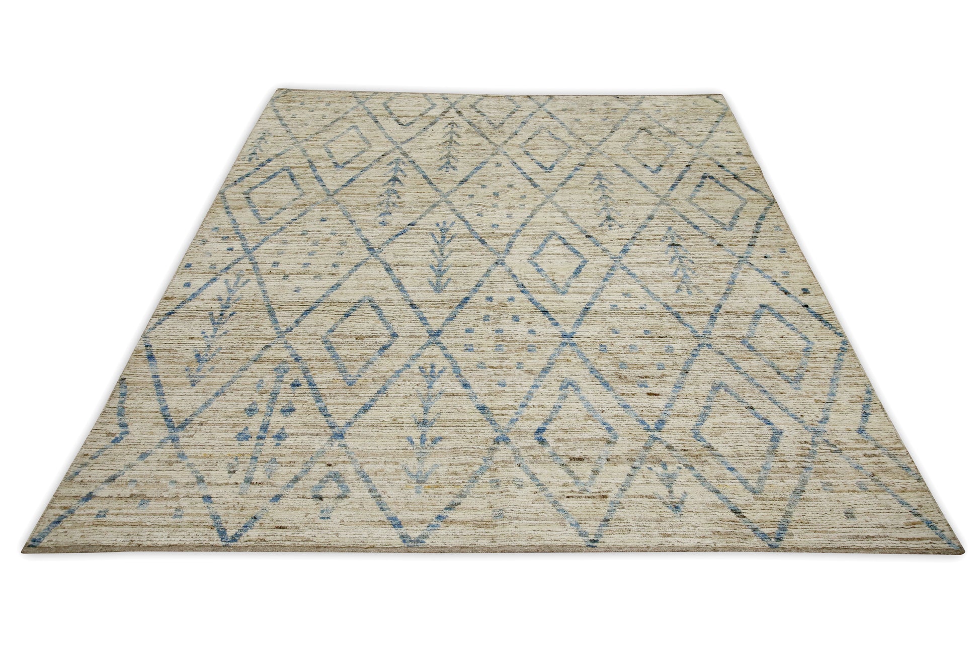 Turkish Tulu Rug Hand Knotted 8'5" x 9'11" #6007