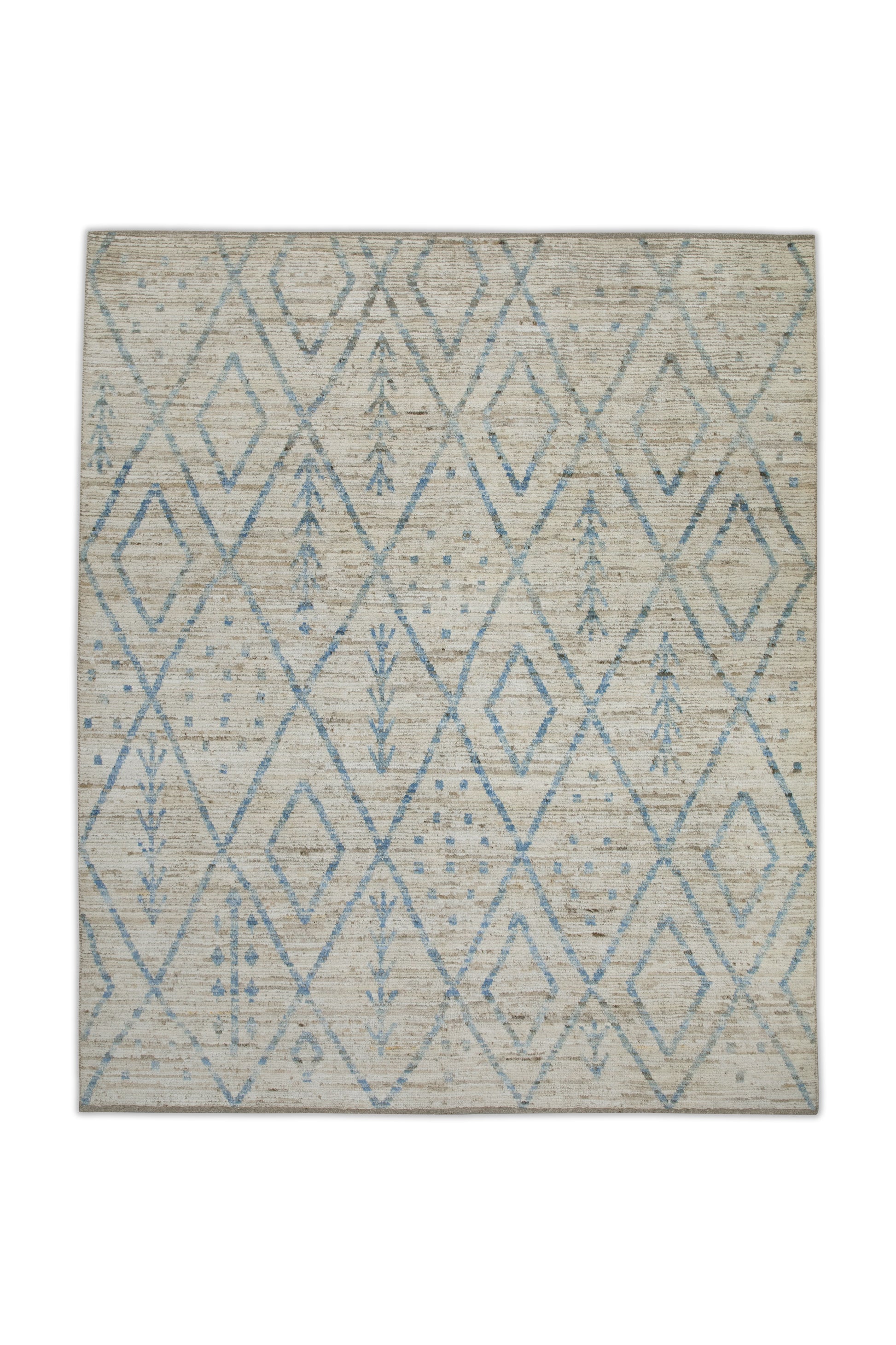 Turkish Tulu Rug Hand Knotted 8'5" x 9'11" #6007