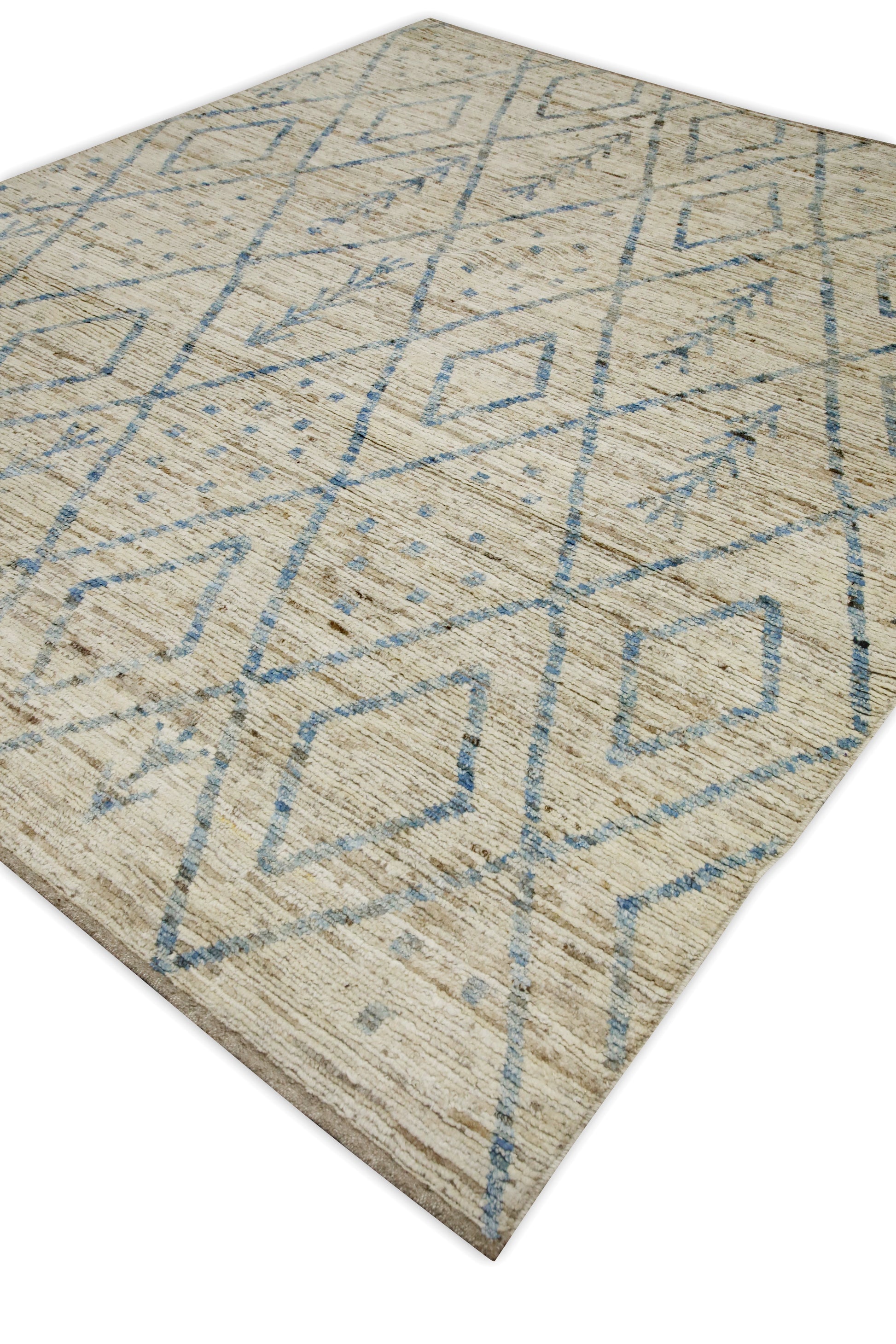 Turkish Tulu Rug Hand Knotted 8'5" x 9'11" #6007