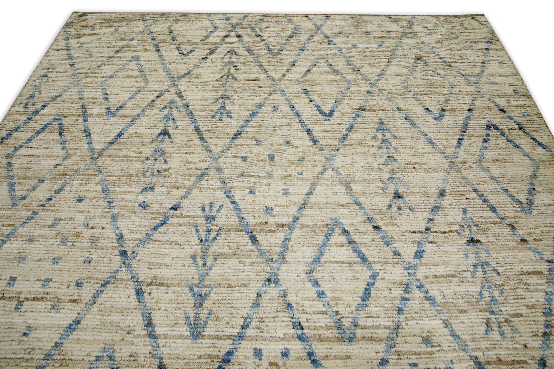 Turkish Tulu Rug Hand Knotted 8'5" x 9'11" #6007