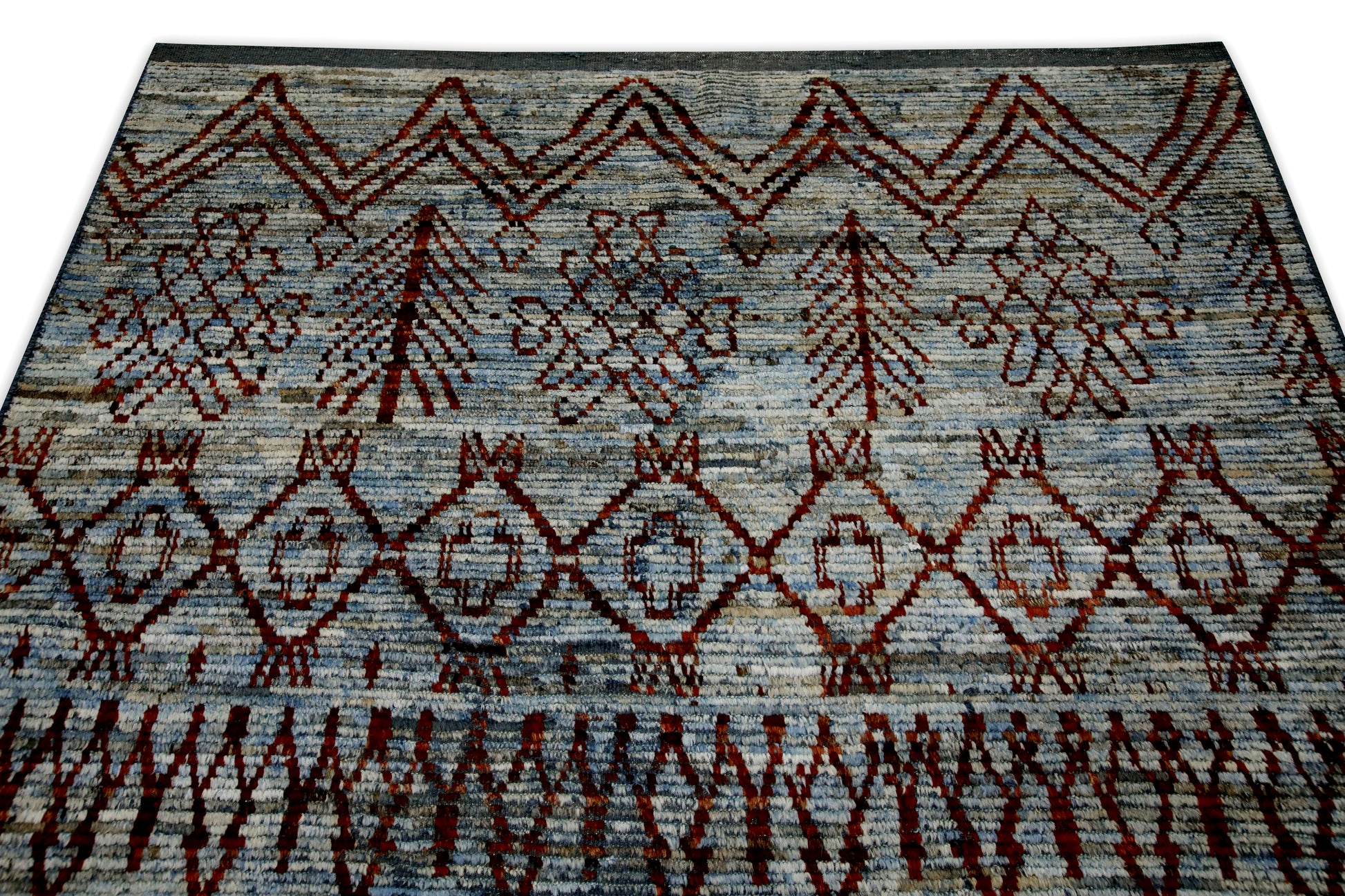 Turkish Tulu Rug Hand Knotted 6'2" x 9'5" #6005