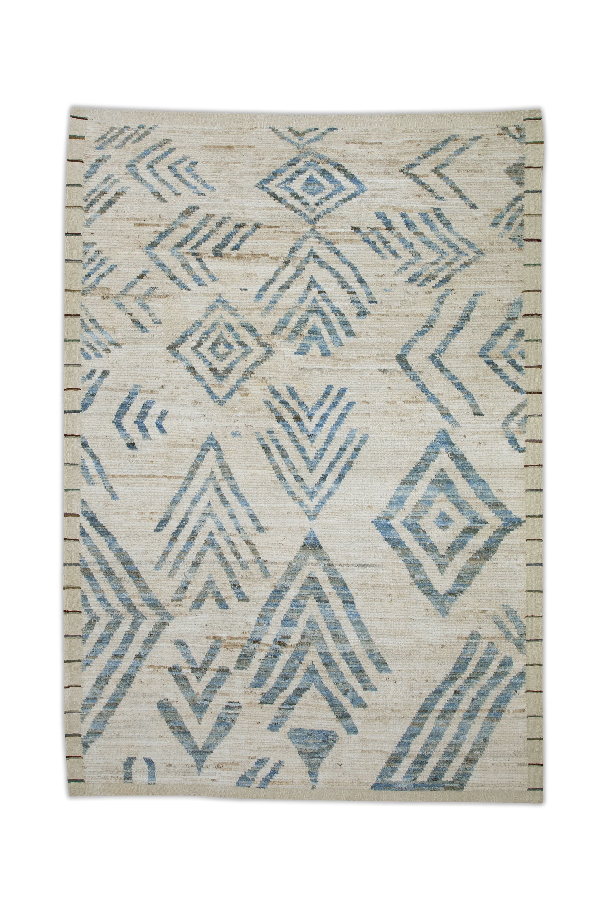 Turkish Tulu Rug Hand Knotted 6'4" x 9'3" #6010