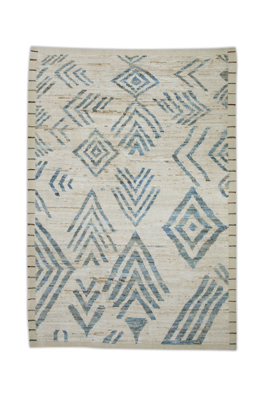 #6010 Hand Knotted Turkish Modern Rug 6'4" x 9'3"