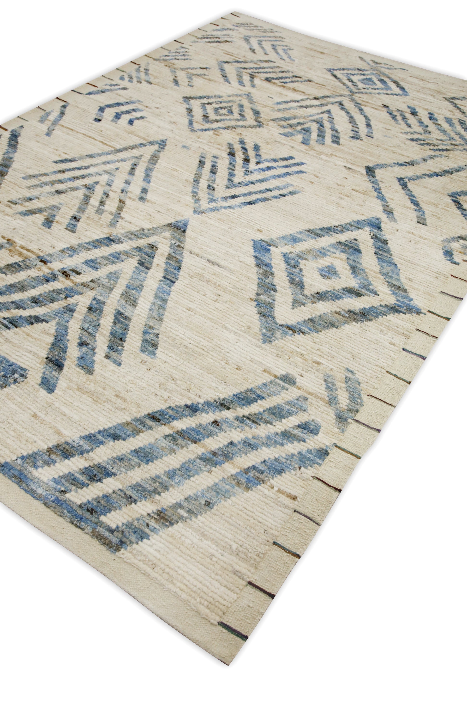 Turkish Tulu Rug Hand Knotted 6'4" x 9'3" #6010