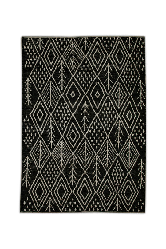 #6009 Hand Knotted Turkish Modern Rug 6'3" x 8'7"