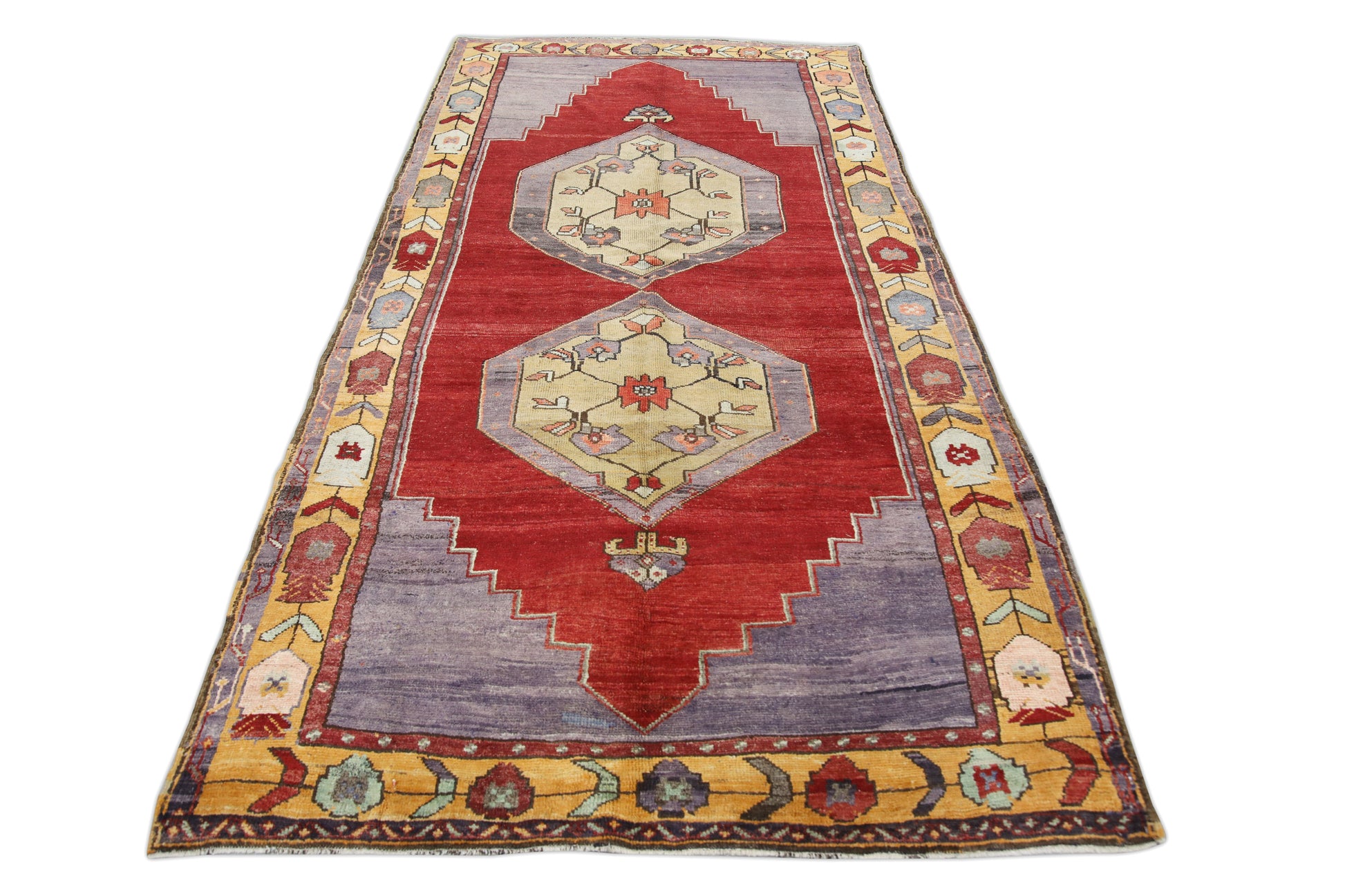 Turkish Vintage Anatolian Rug  4'11" x 9'2" #01