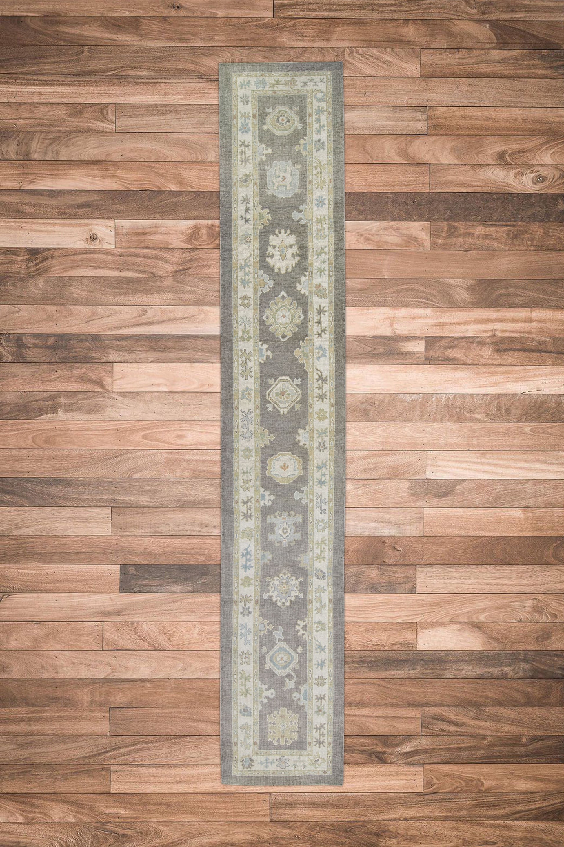 Turkish Oushak Rug 3'1" x 17'4" #10920