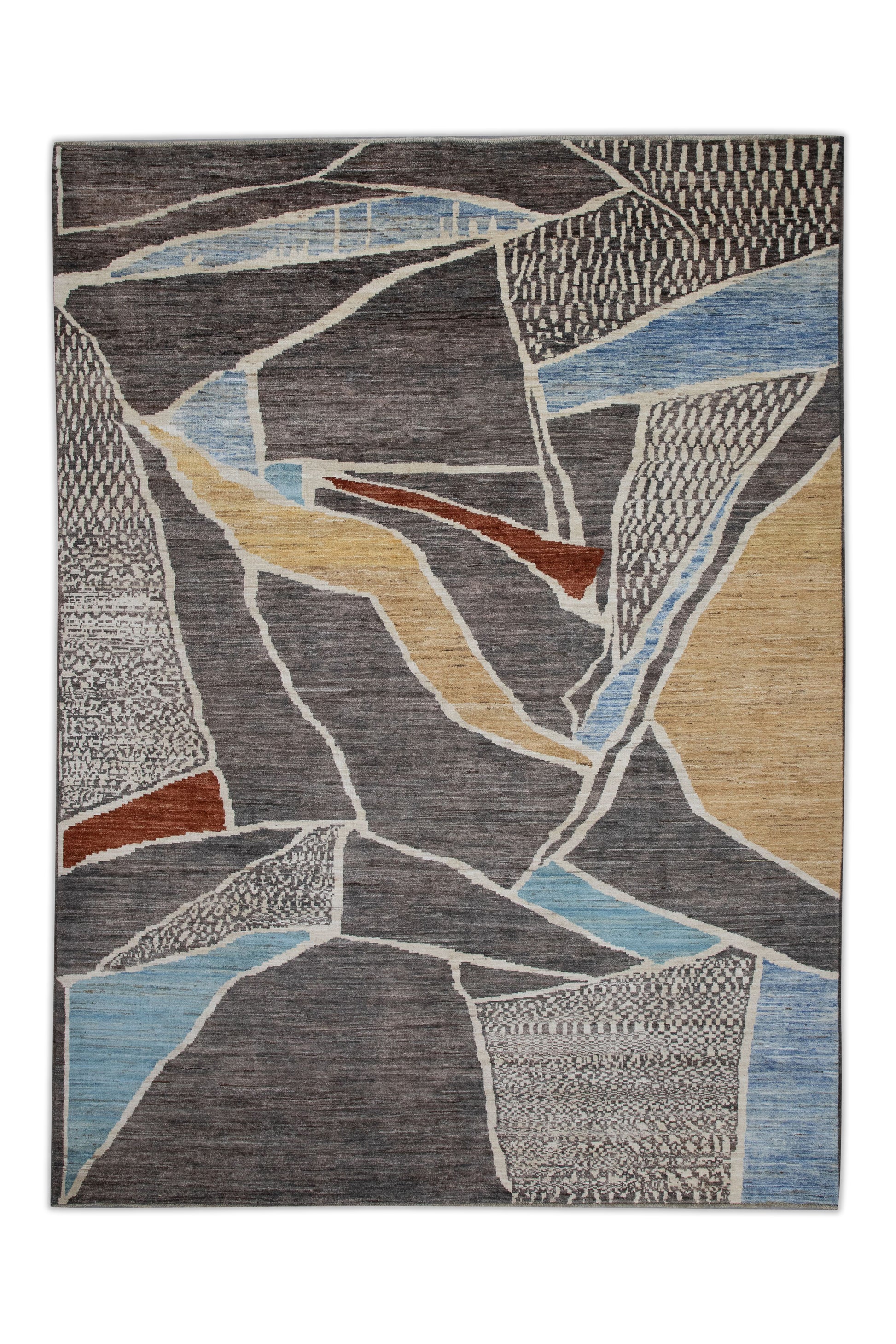 Turkish Tulu Rug Hand Knotted 8'11" x 11'8" #6001