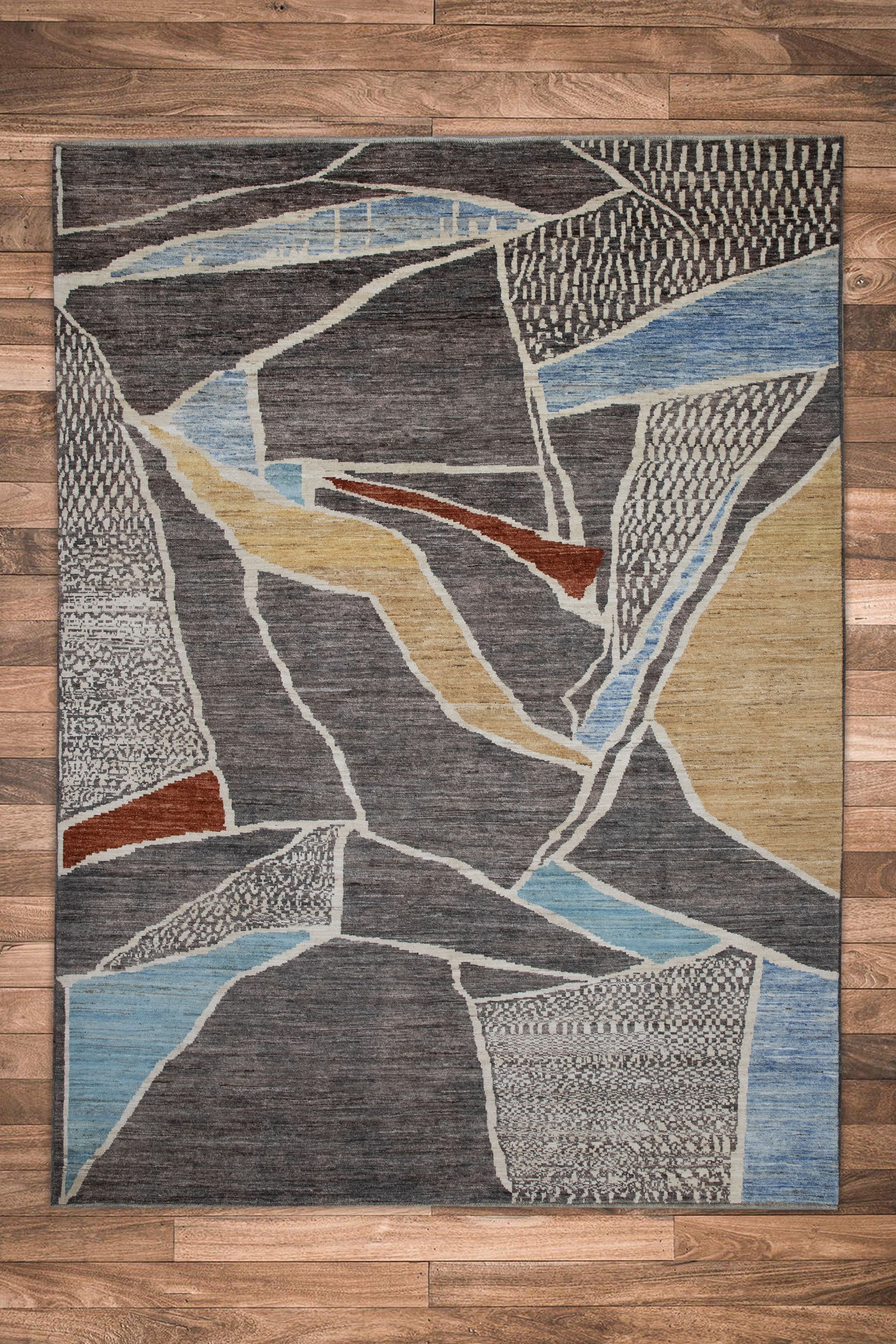 Turkish Tulu Rug Hand Knotted 8'11" x 11'8" #6001