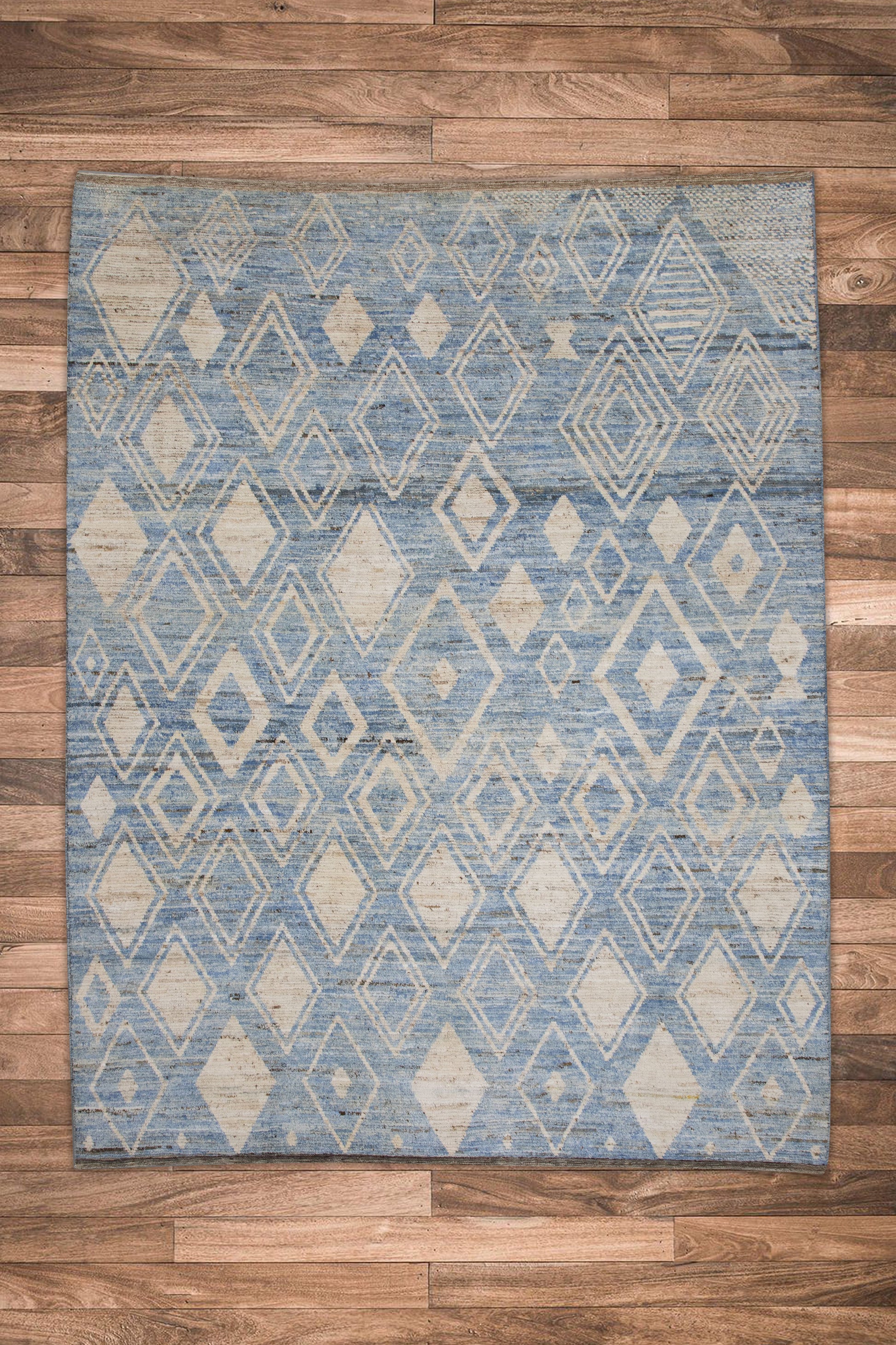 Turkish Tulu Rug Hand Knotted 9'4" x 11'11" #6008