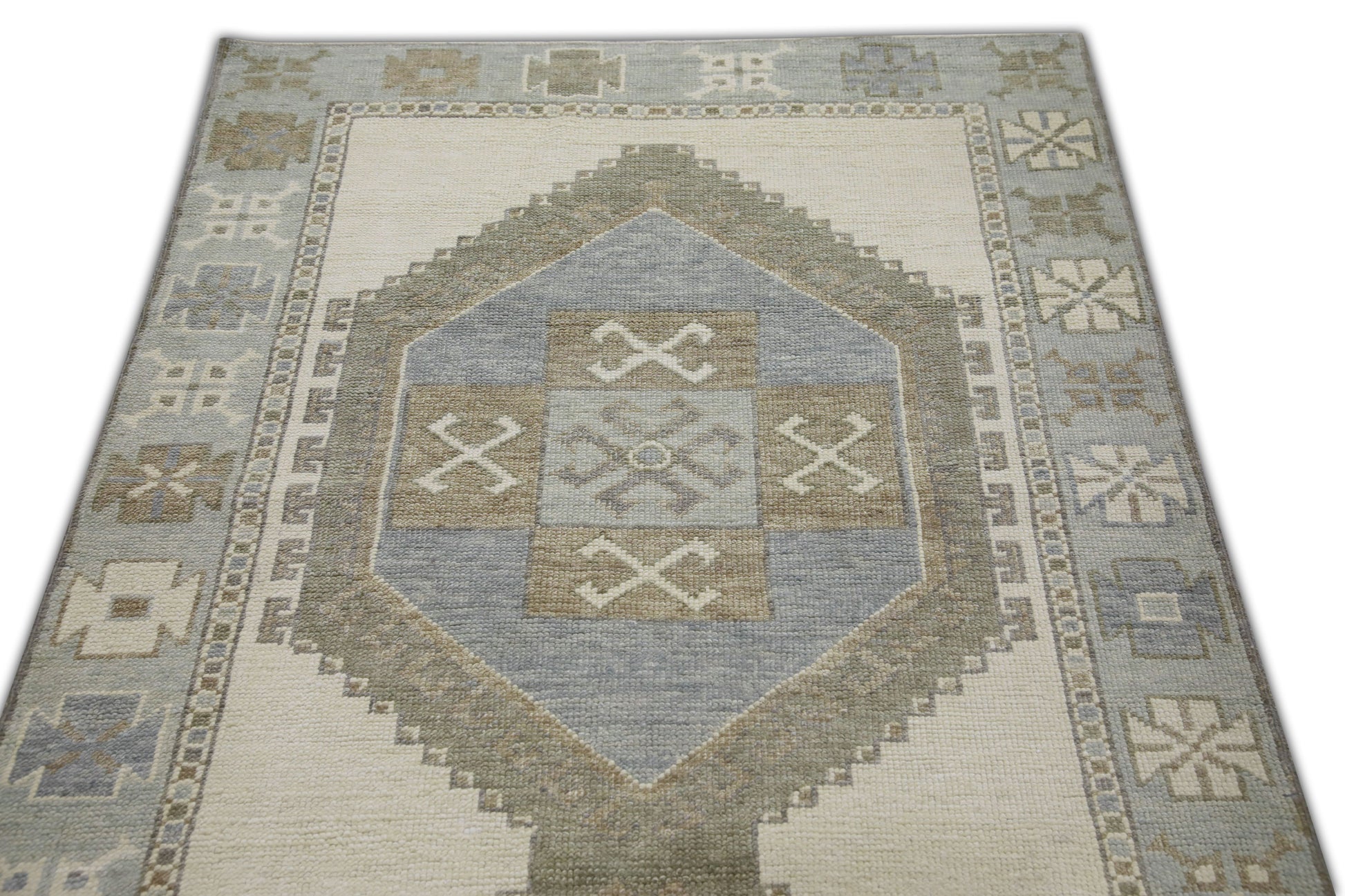 Turkish Oushak Rug 3'8" x 11'2" #10884