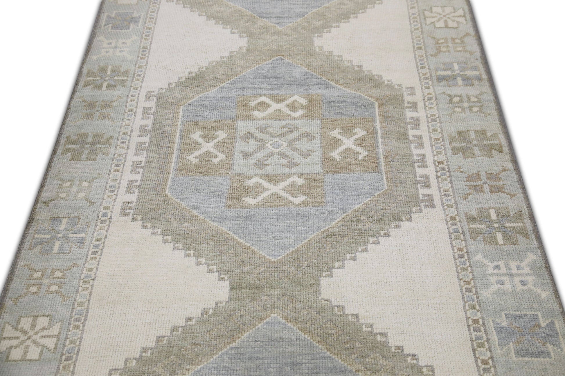 Turkish Oushak Rug 3'8" x 11'2" #10884