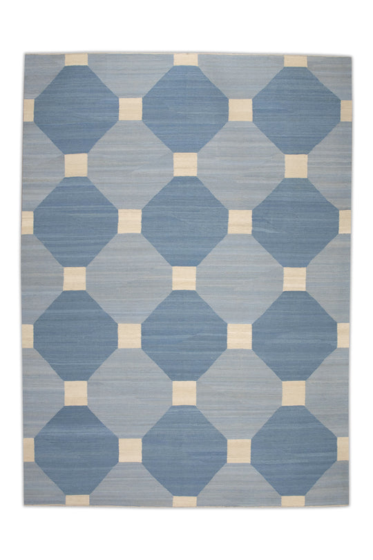 #7673 Oriental Flat Weave Turkish Kilim  9'8" x 12'4"