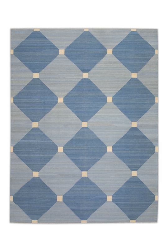 #7671 Oriental Flat Weave Turkish Kilim  9'6" x 12'4"