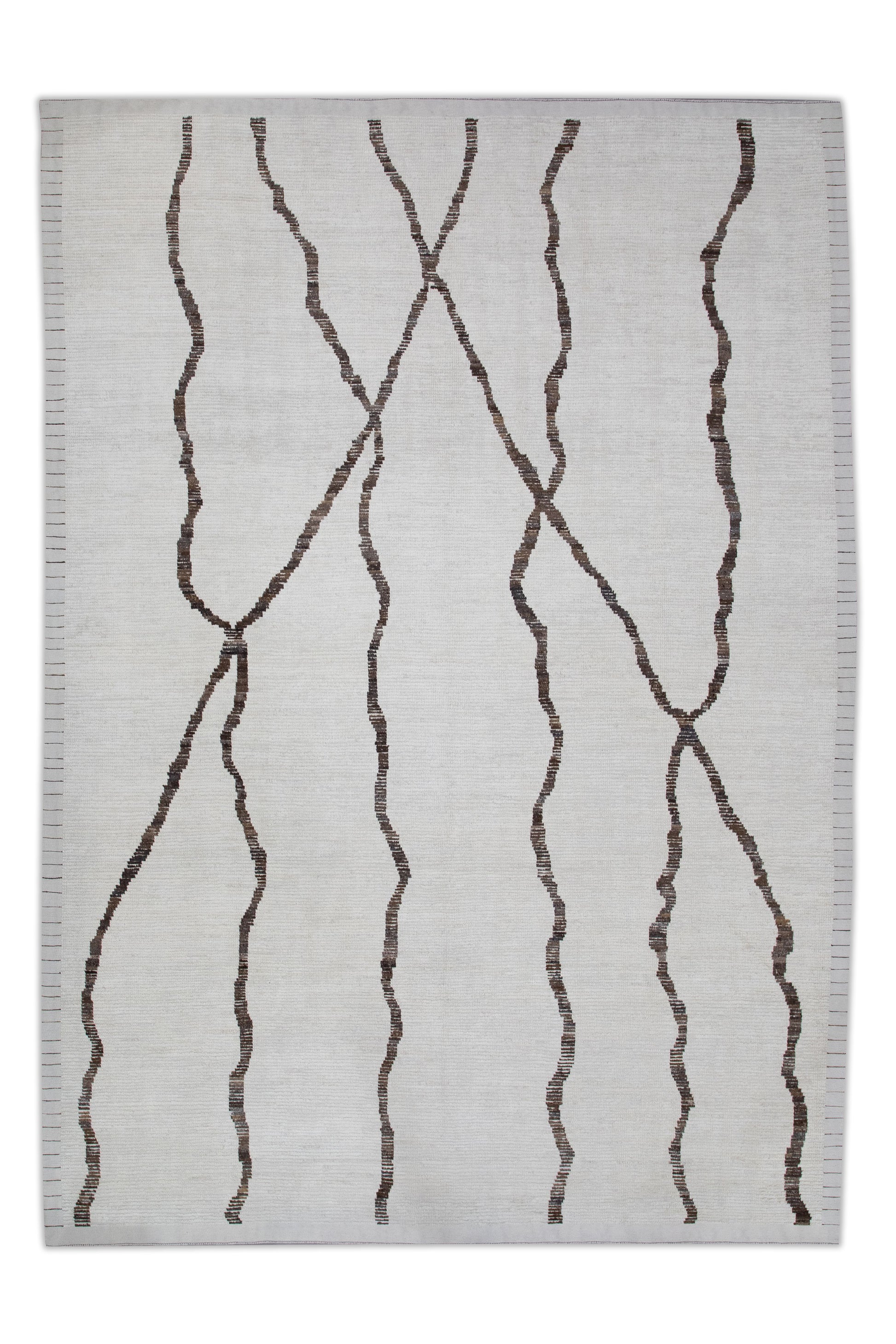 Turkish Tulu Rug Hand Knotted 9'7" x 13'8" #8190