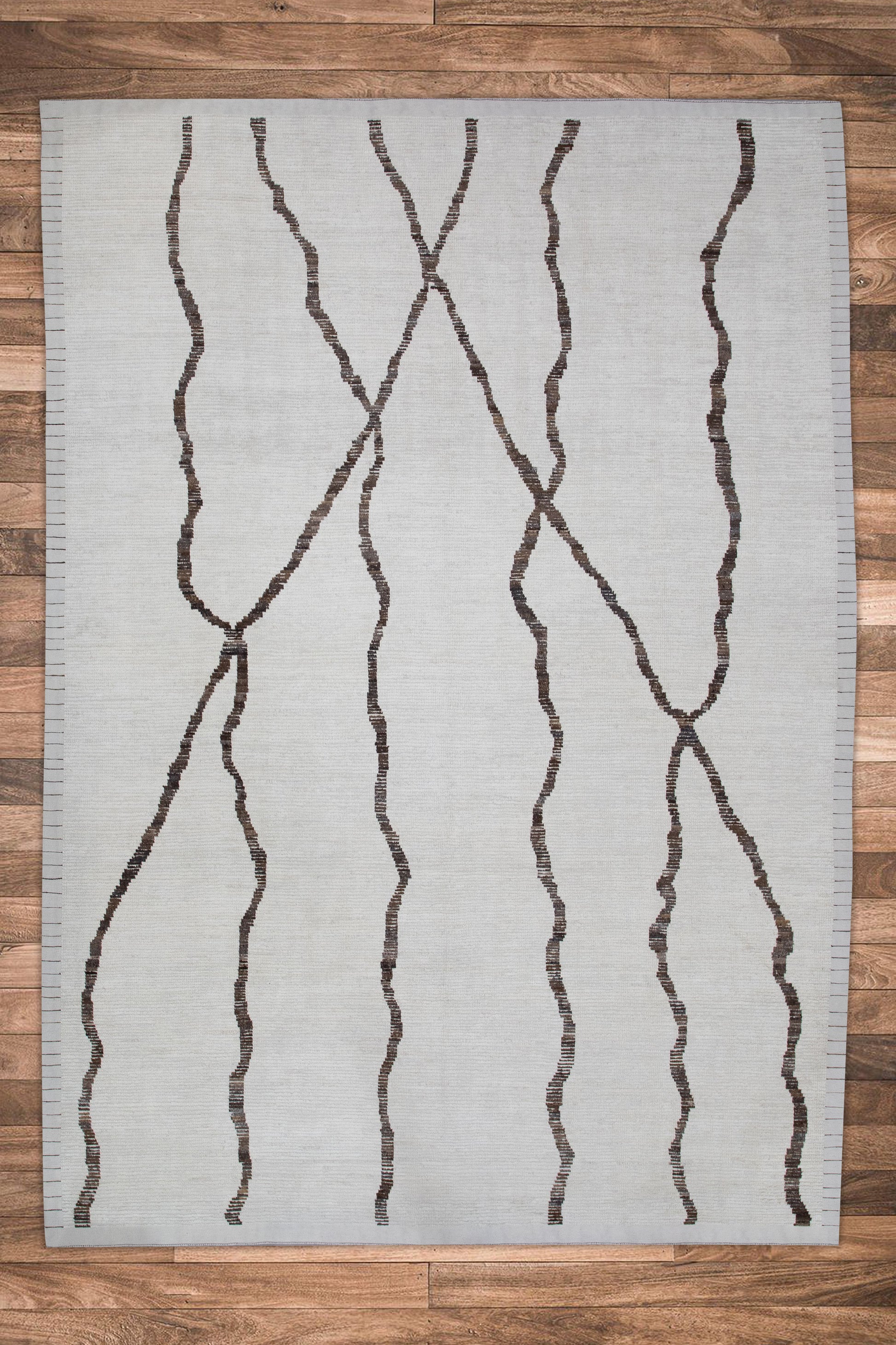 Turkish Tulu Rug Hand Knotted 9'7" x 13'8" #8190