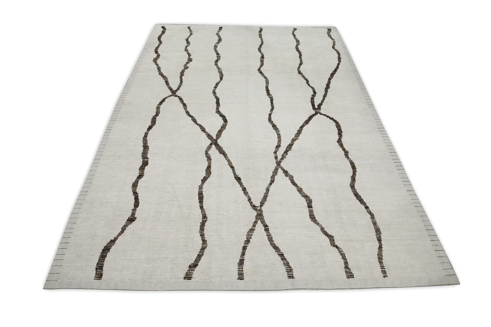 Turkish Tulu Rug Hand Knotted 9'7" x 13'8" #8190