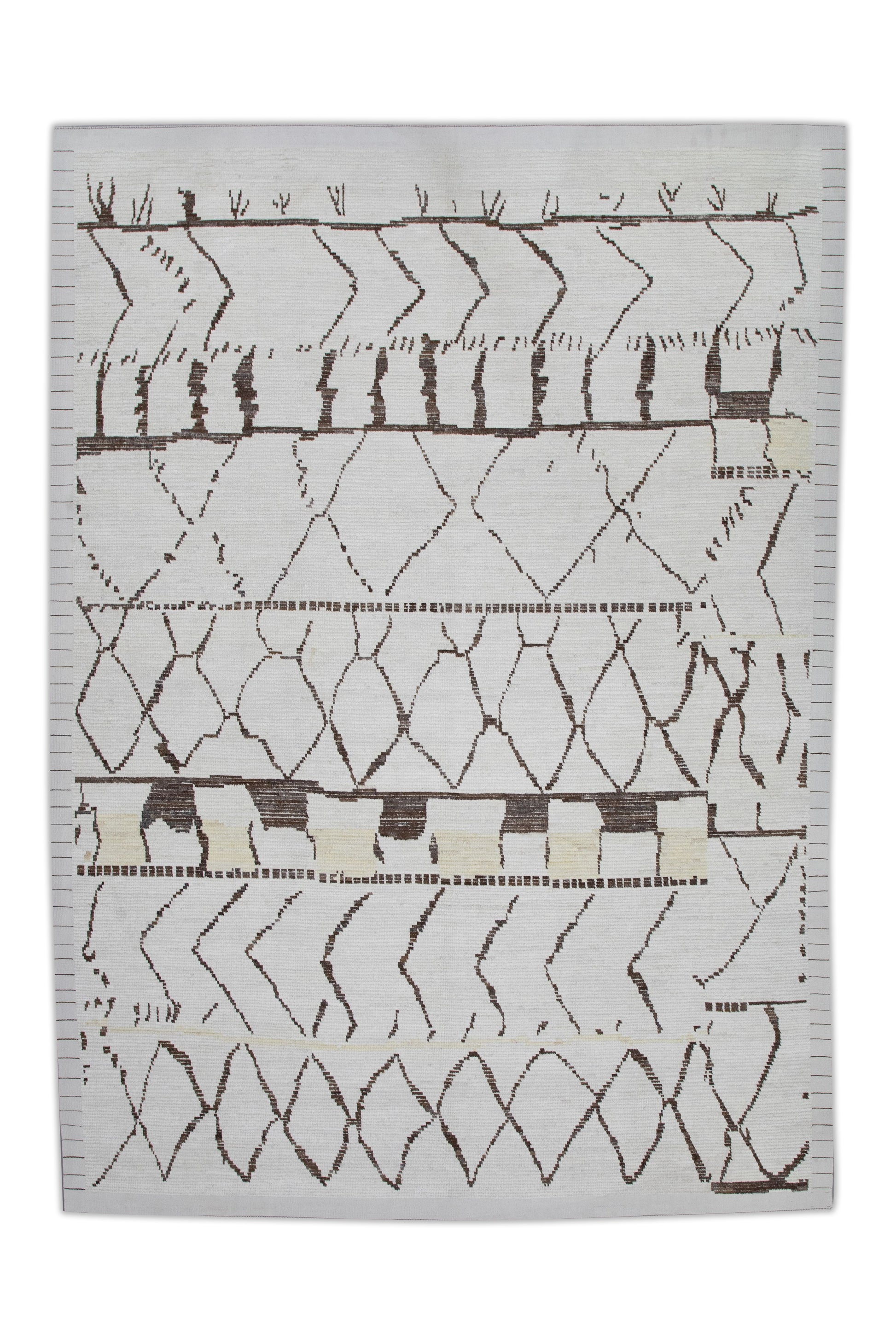 Turkish Tulu Rug Hand Knotted 9'3" x 12'10" #8234