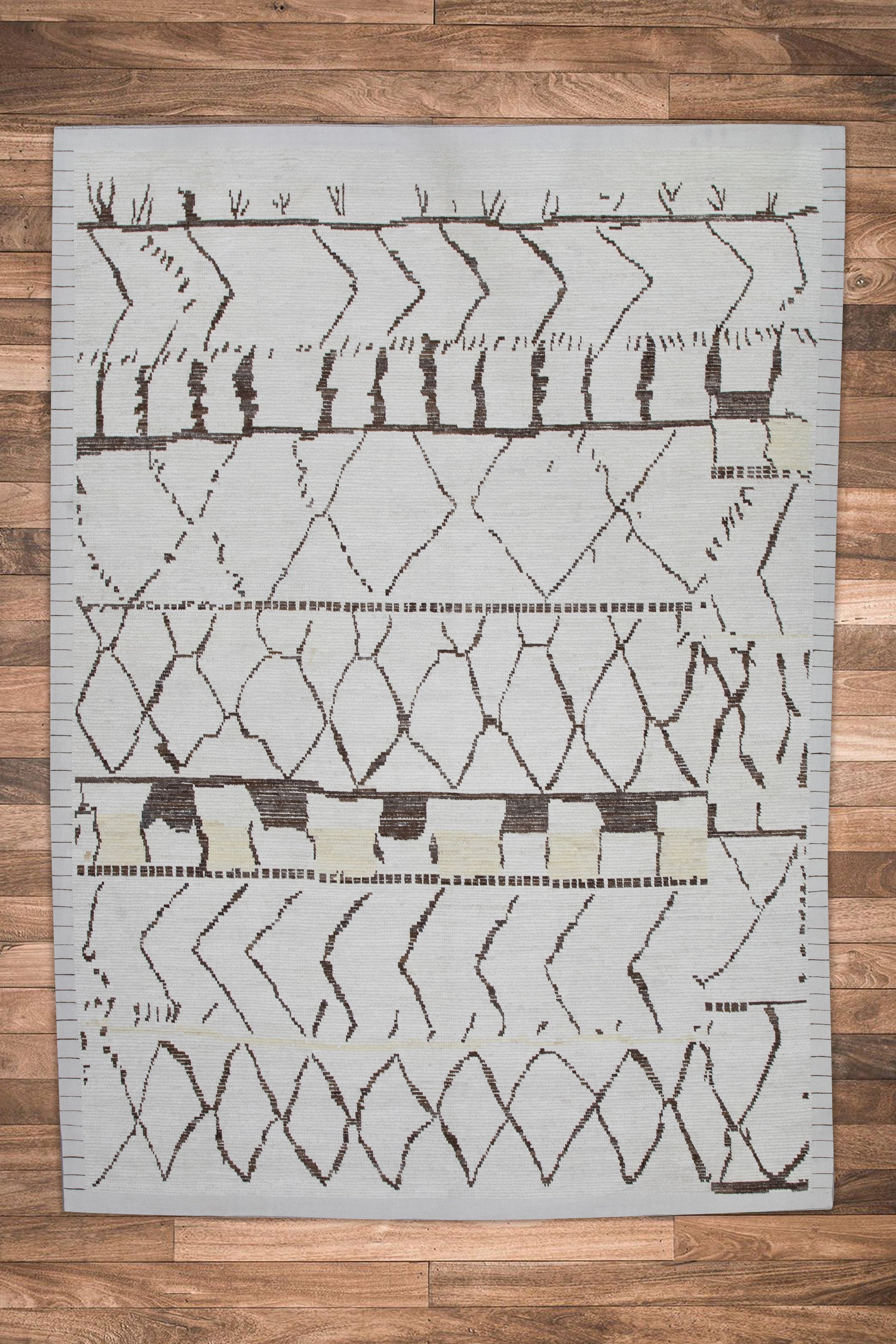 Turkish Tulu Rug Hand Knotted 9'3" x 12'10" #8234