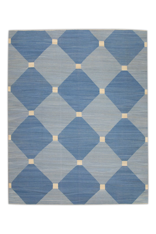 #7672 Oriental Flat Weave Turkish Kilim  9'1" x 11'4"